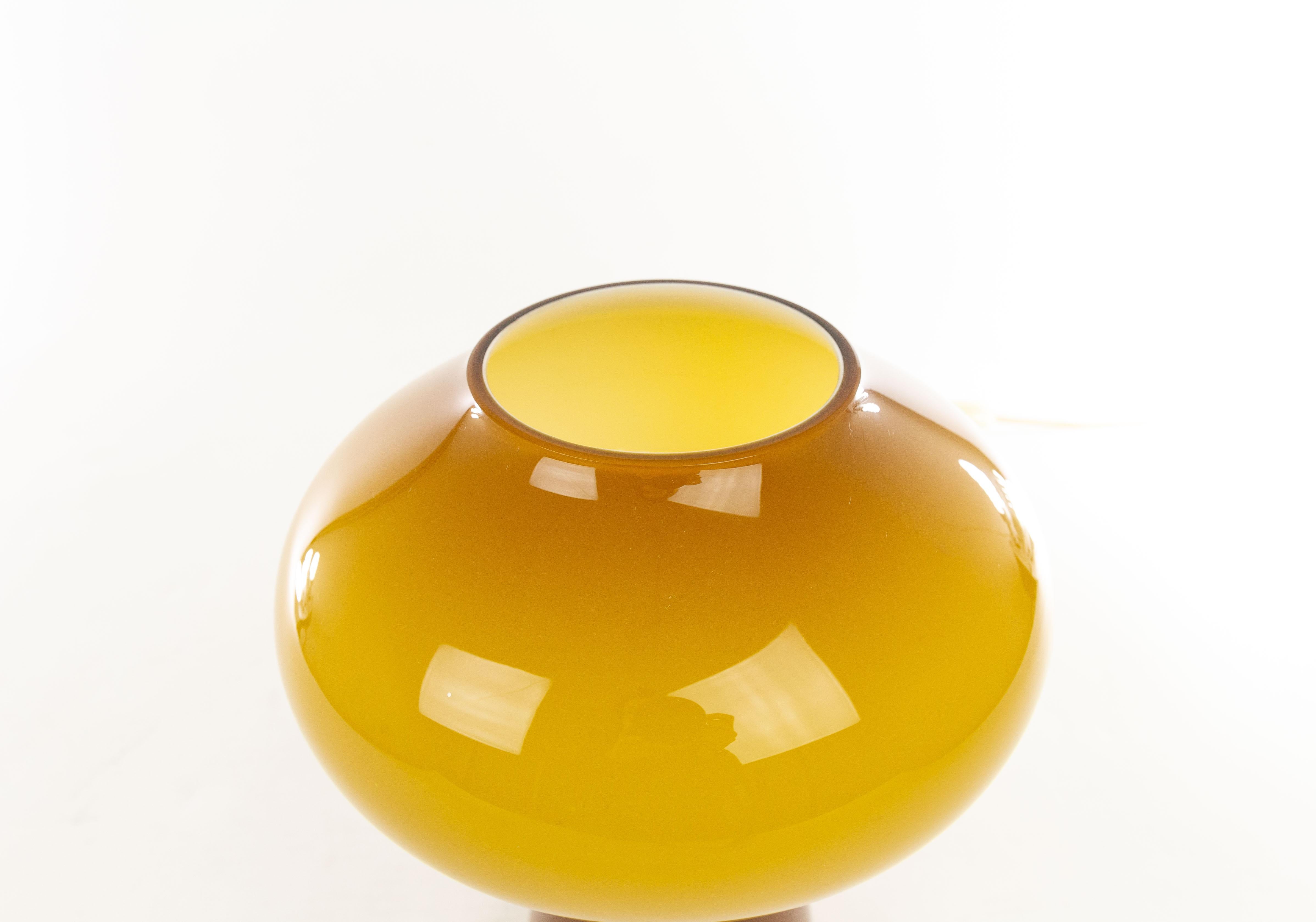 Italian Fungo Glass Table Lamp 'medium' by Massimo Vignelli for Venini, 1950s