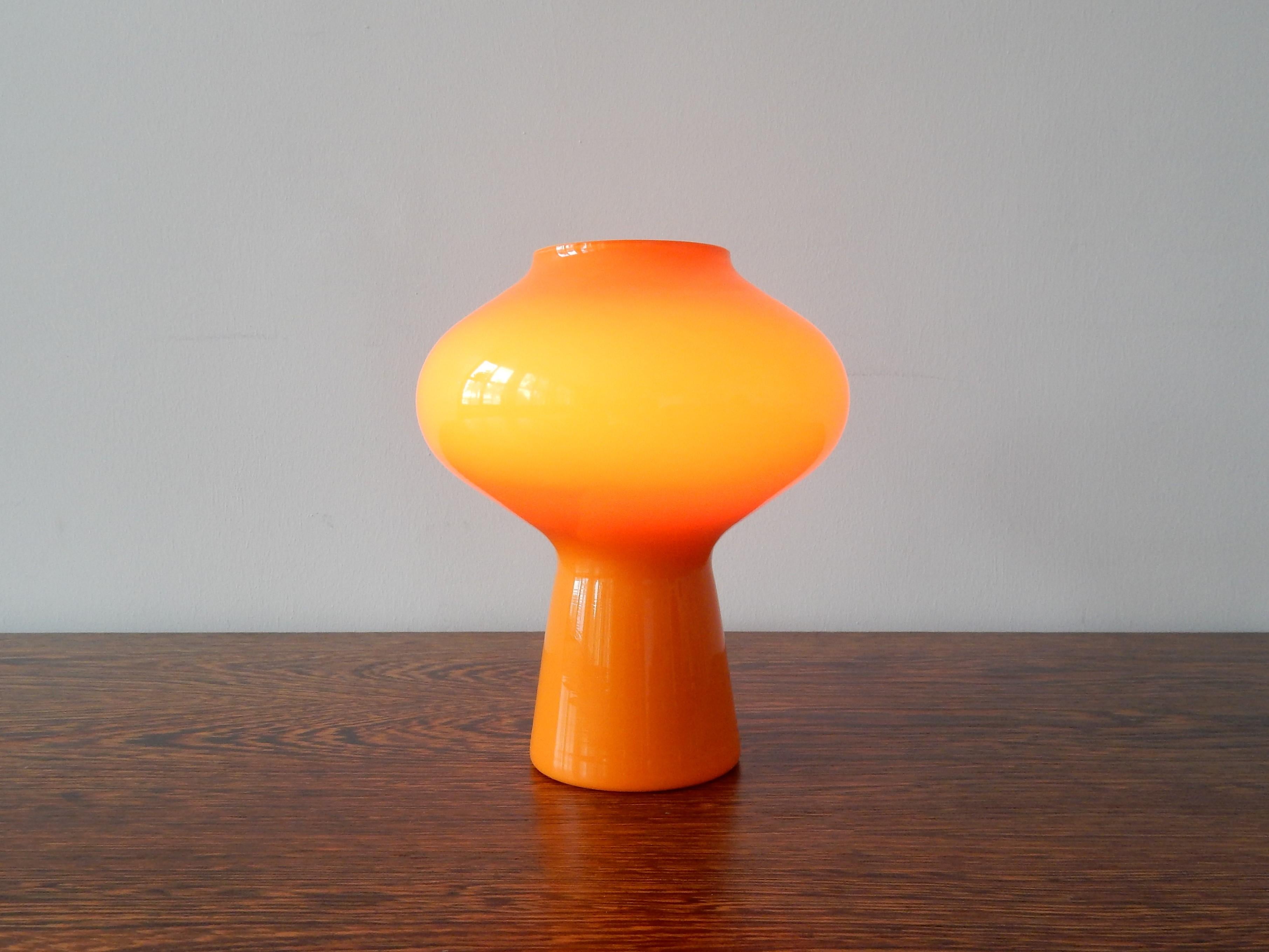 ‘Fungo’ Murano Glass Table Lamp by Massimo Vignelli for Venini, Italy, 1950s In Good Condition In Steenwijk, NL