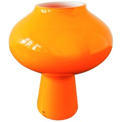 Lampada da tavolo in vetro di Murano 'Fungo' di Massimo Vignelli per Venini, Italia, anni '50
