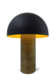 Fungo Table Lamp with a Black Hemispherical Lampshade by Disain1971