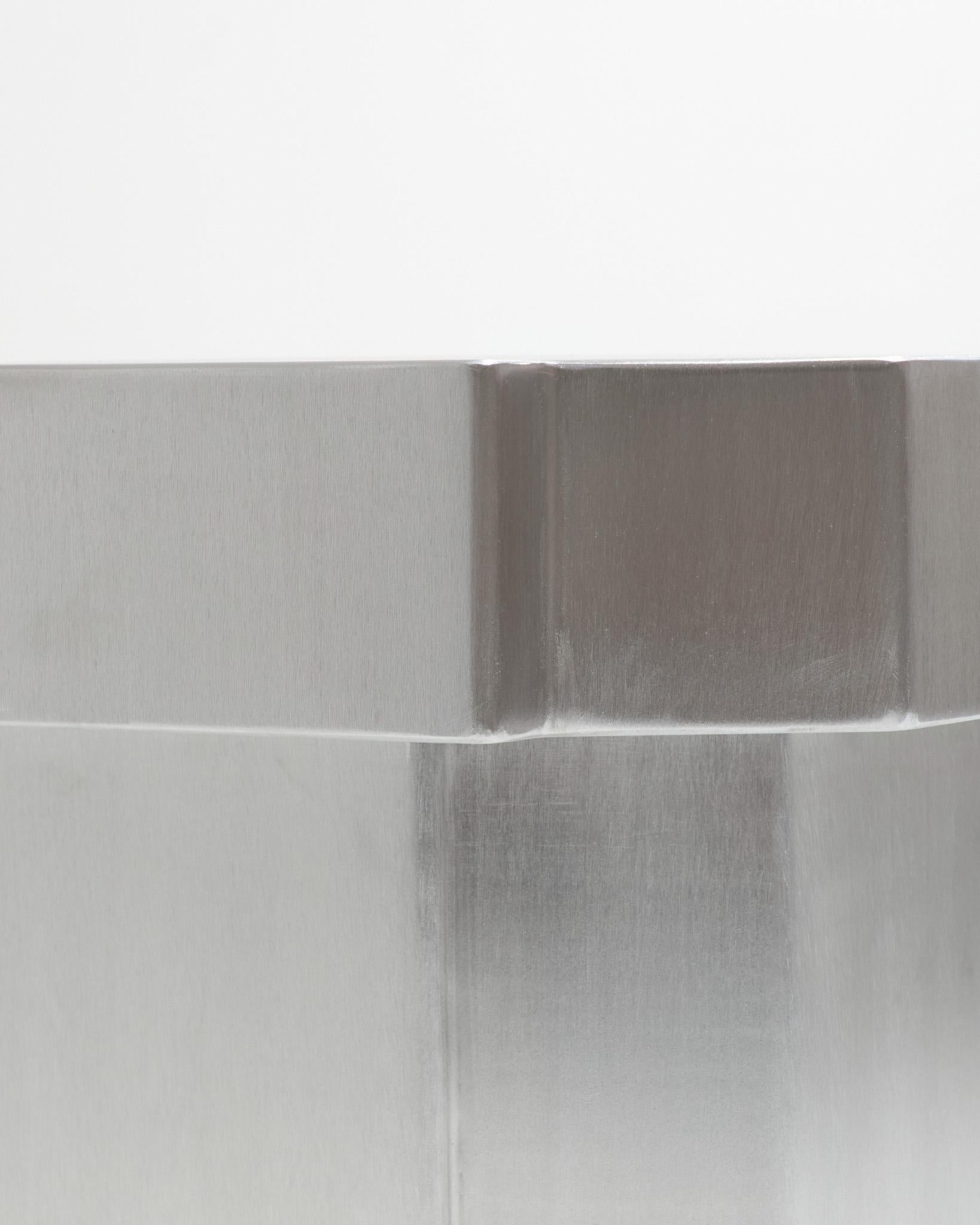 Funki stool in brushed aluminum For Sale 2