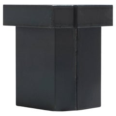 Funki stool in raw steel