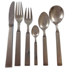 Ensemble de couverts danois Funkis III en argent sterling 12 services 73 pièces par Ws Sorensen