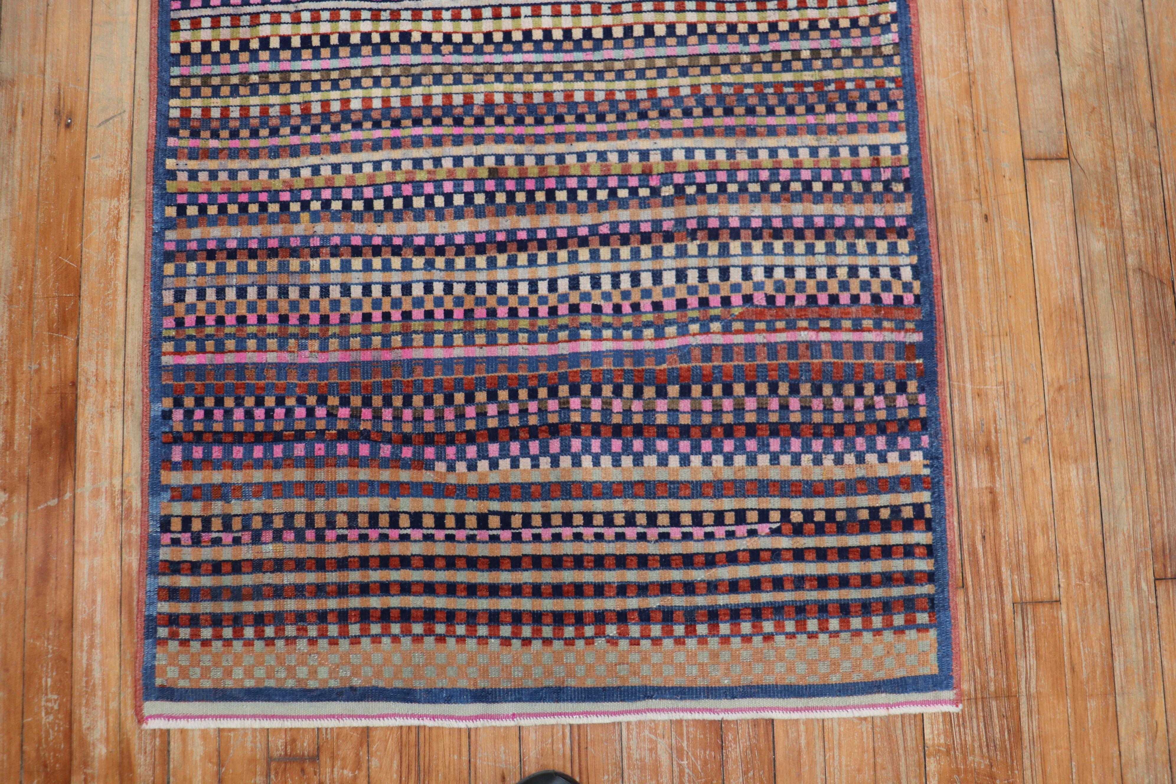 Futurist Funky 20th Century Turkish Deco Rug For Sale