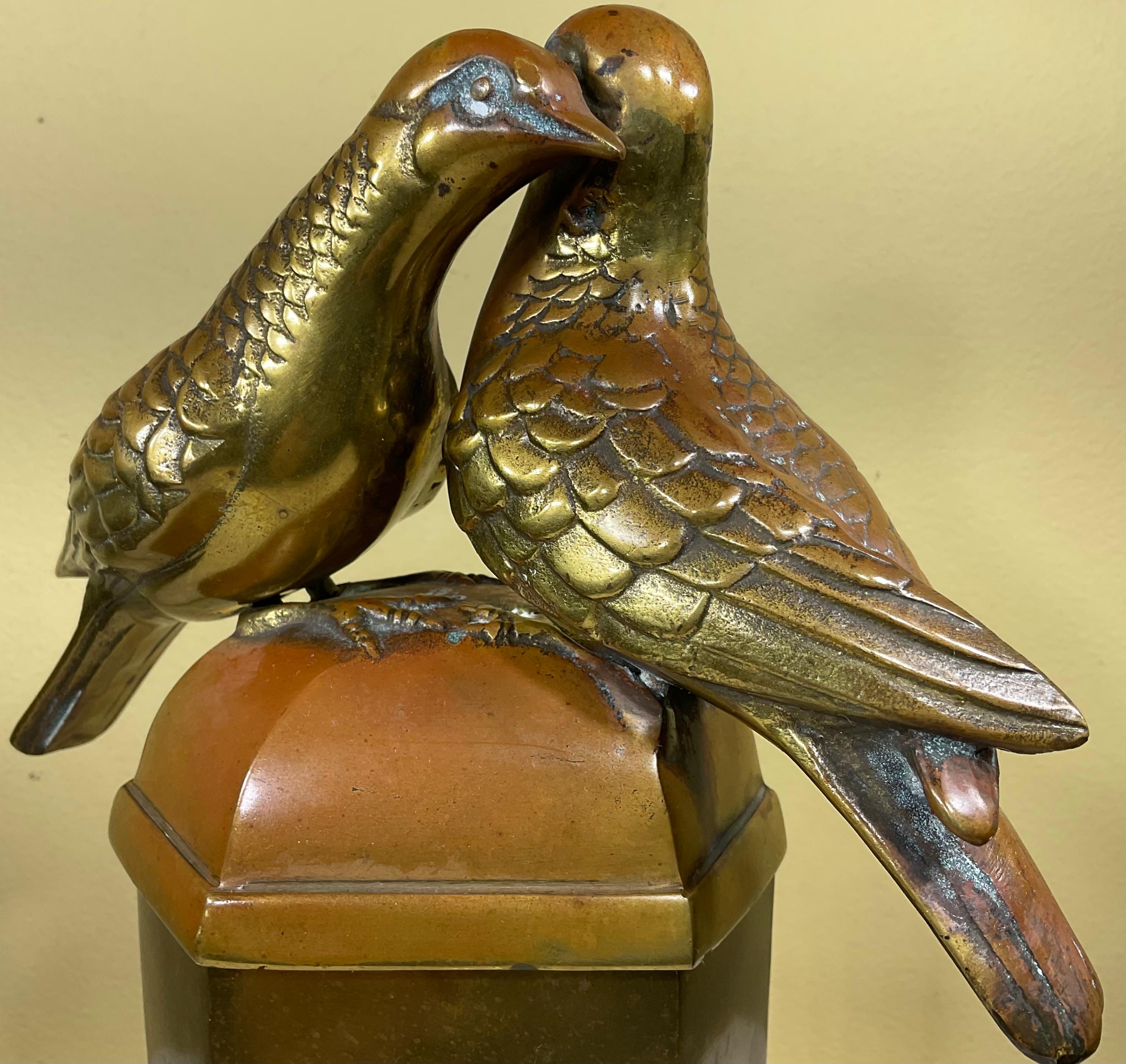 20th Century Funky Antique Bronze Jewlry Box  For Sale