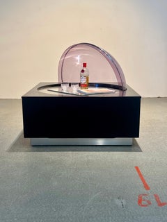 Funky bar table with hinged dome, 1970's