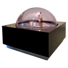 Funky bar table with hinged dome, 1970's