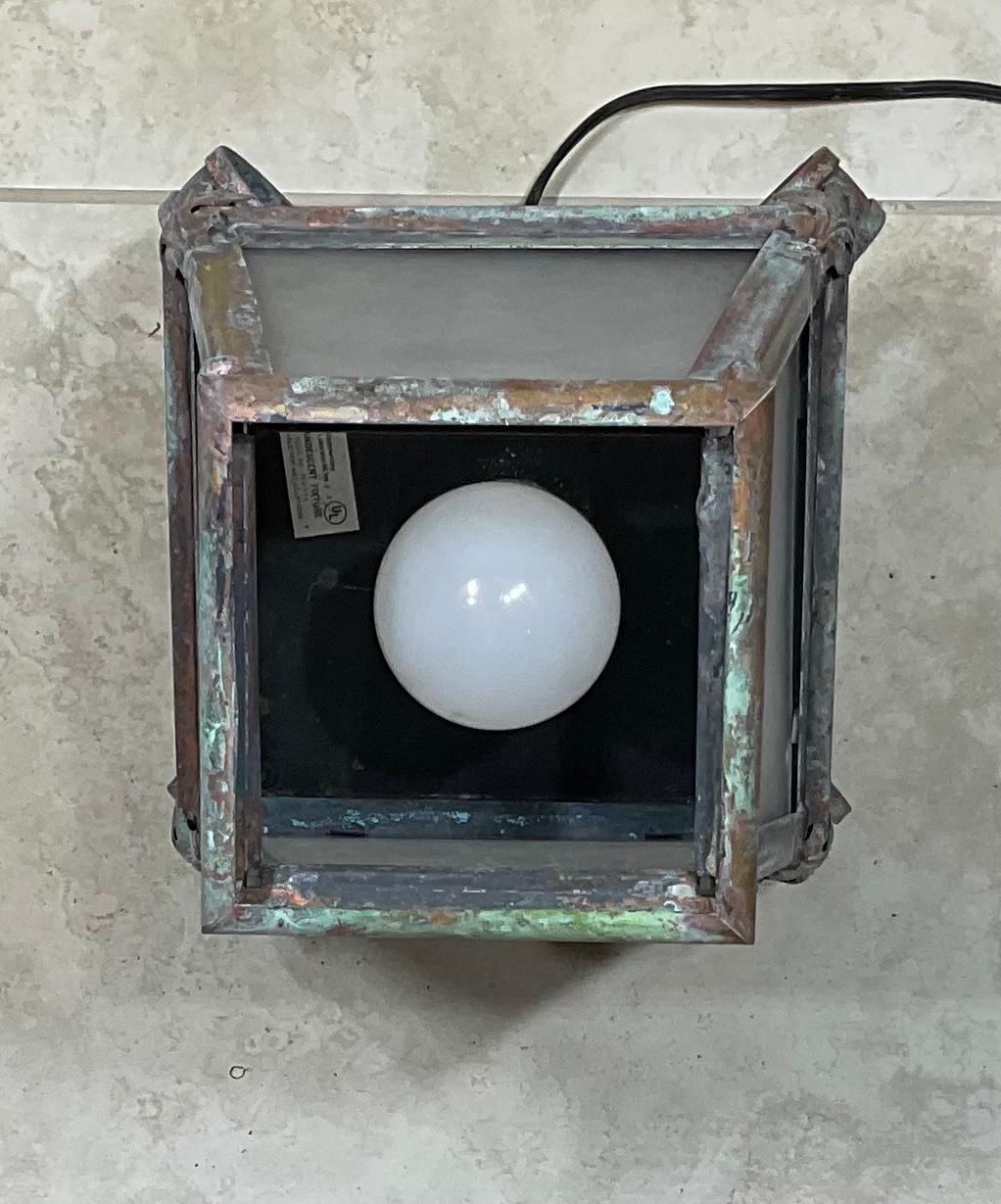 Laiton Lanterne suspendue en laiton funky