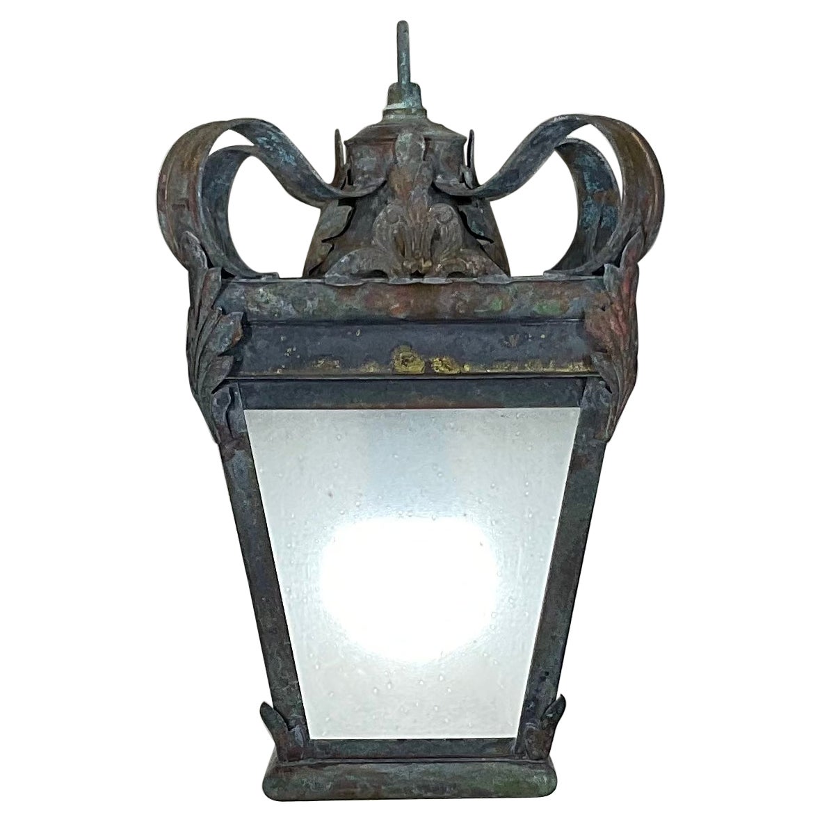 Lanterne suspendue en laiton funky
