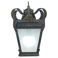 Lanterne suspendue en laiton funky