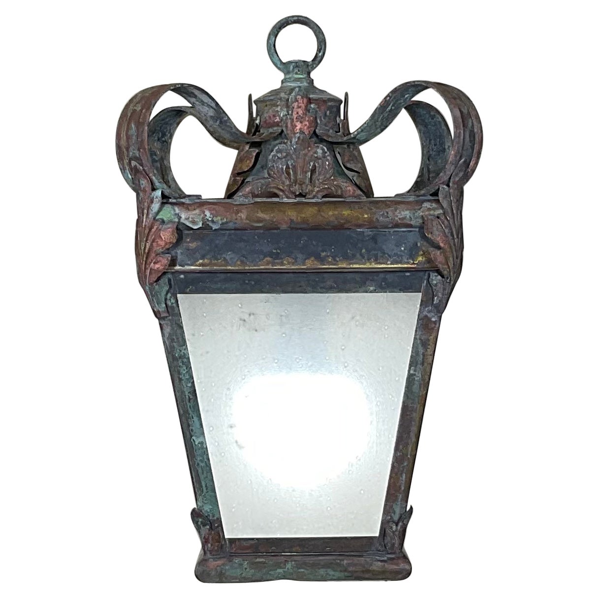 Lanterne suspendue en laiton funky
