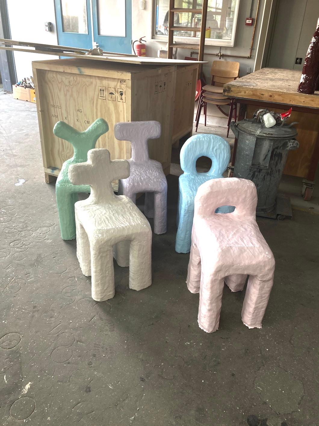 Funky Chairs Made by Diego Faivre Minute Manufacture Designs For Sale 3
