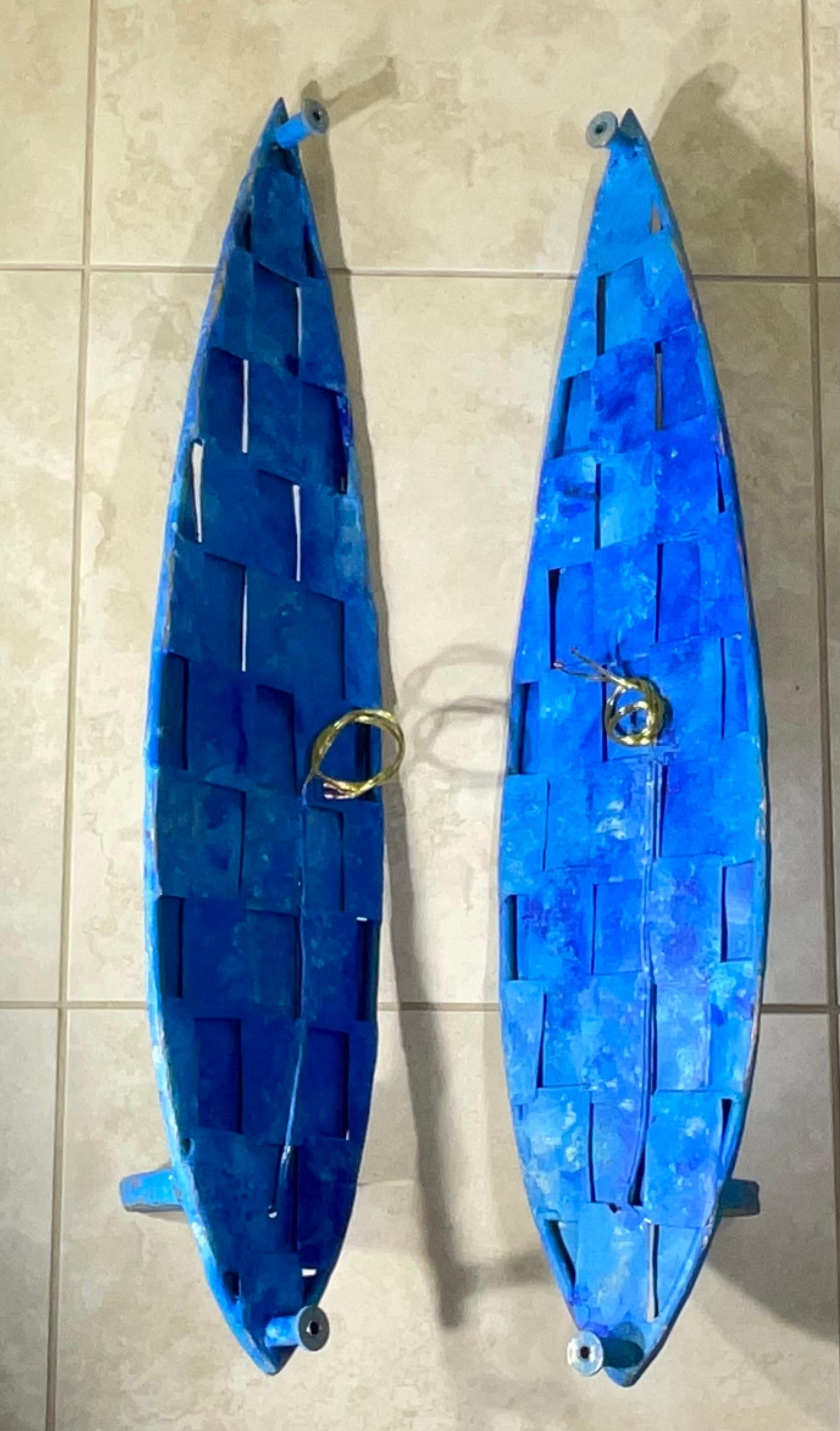 Funky Sconcese da parete cubiste in rame - Stile Art Deco realizzato a mano in vendita 6