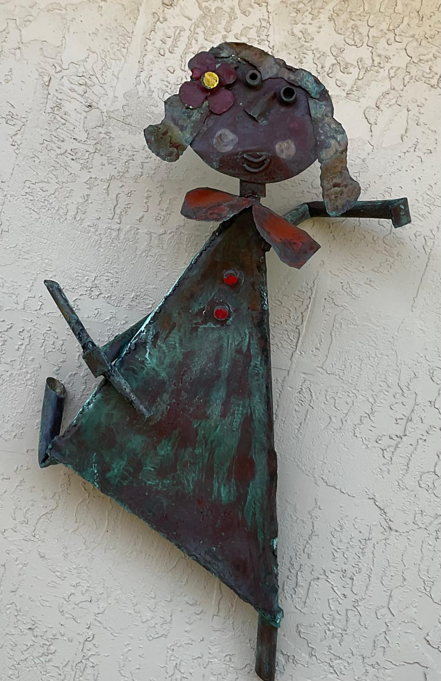 Funky Copper Sculpture by Peter Otfinoski For Sale 5