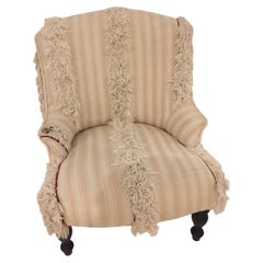 Funky Fringey Small Upholstered Club Chair