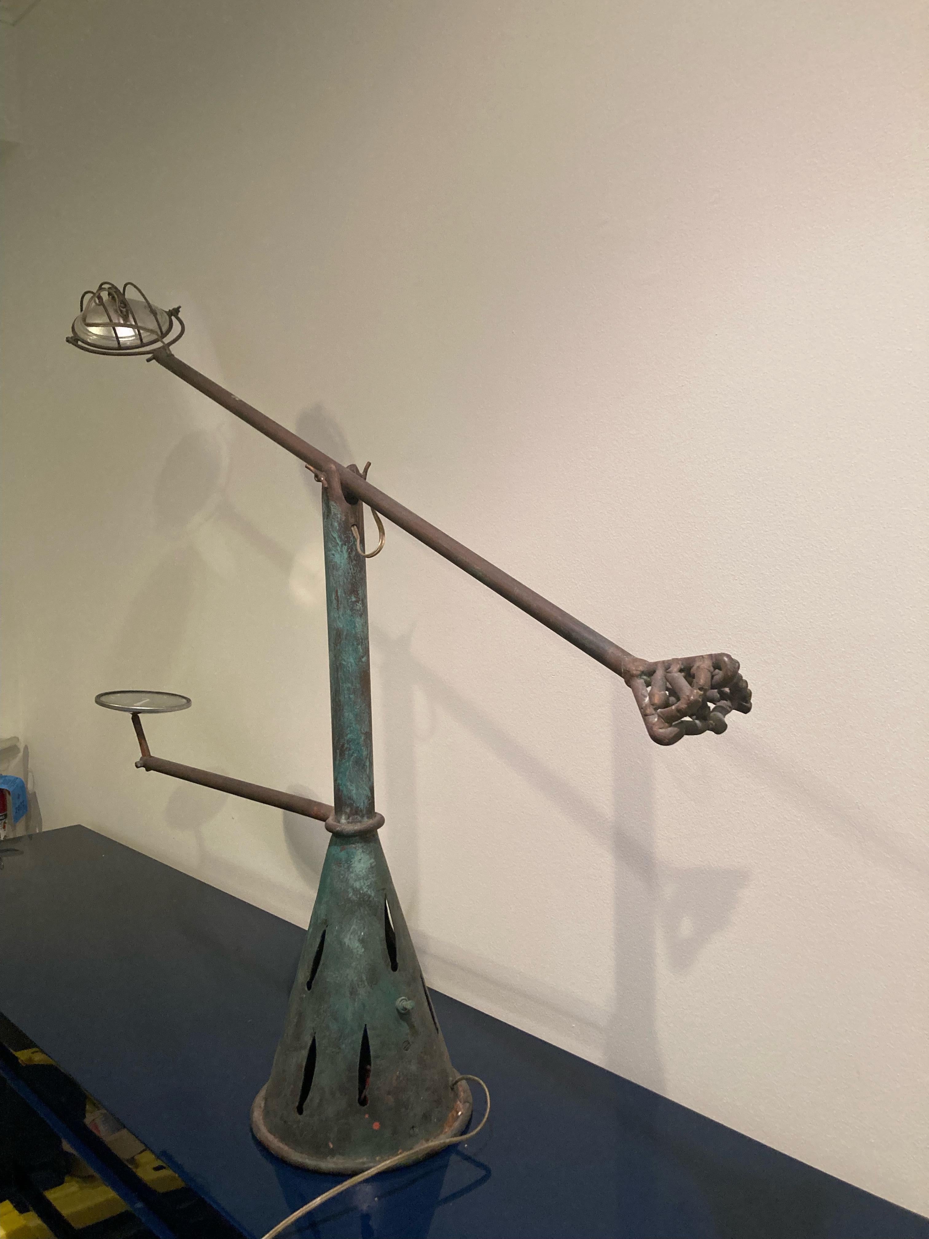 Funky Mario Villa Steampunk Industrial Table Lamp 2