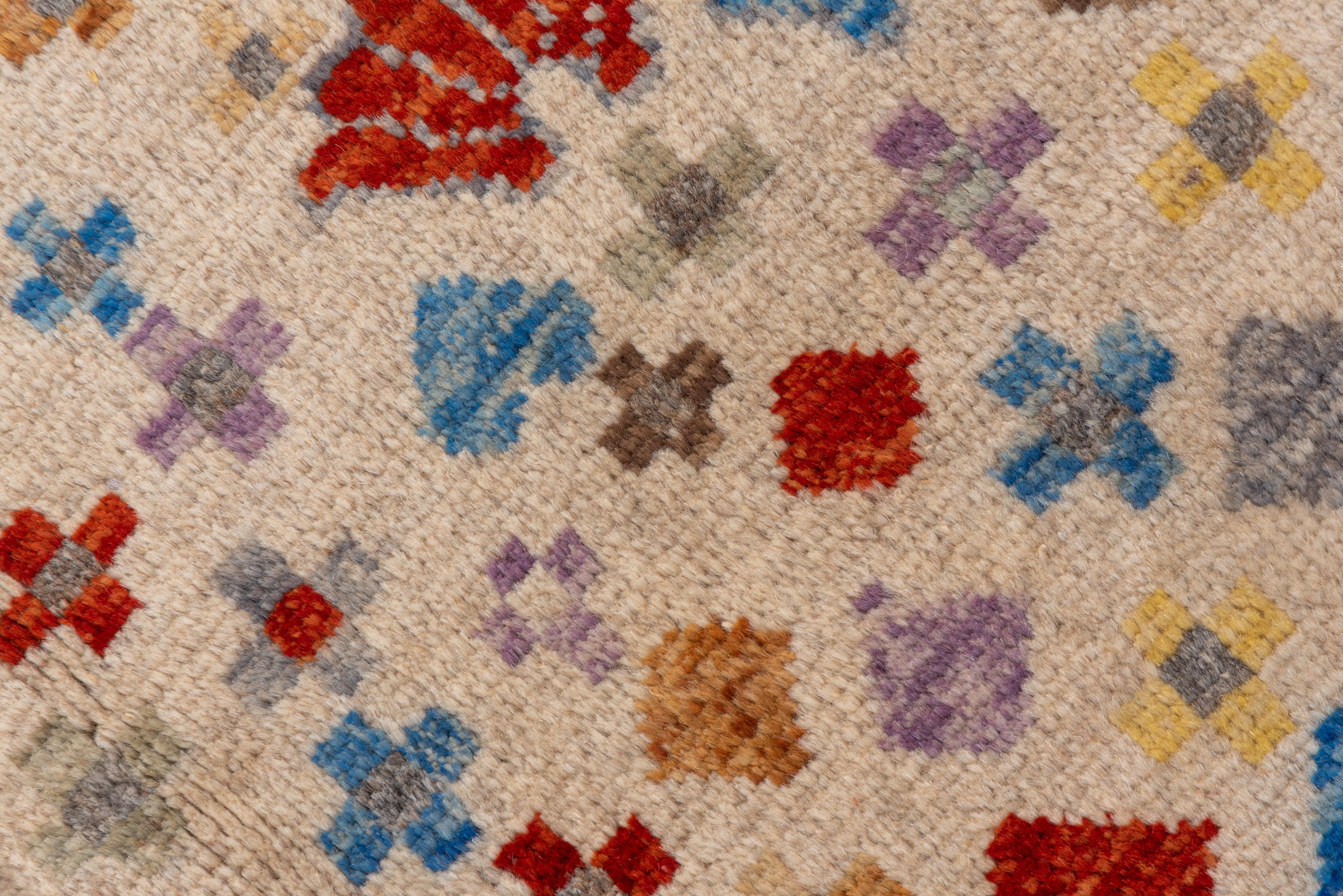 Hand-Knotted Funky Modern Gabbeh Rug For Sale