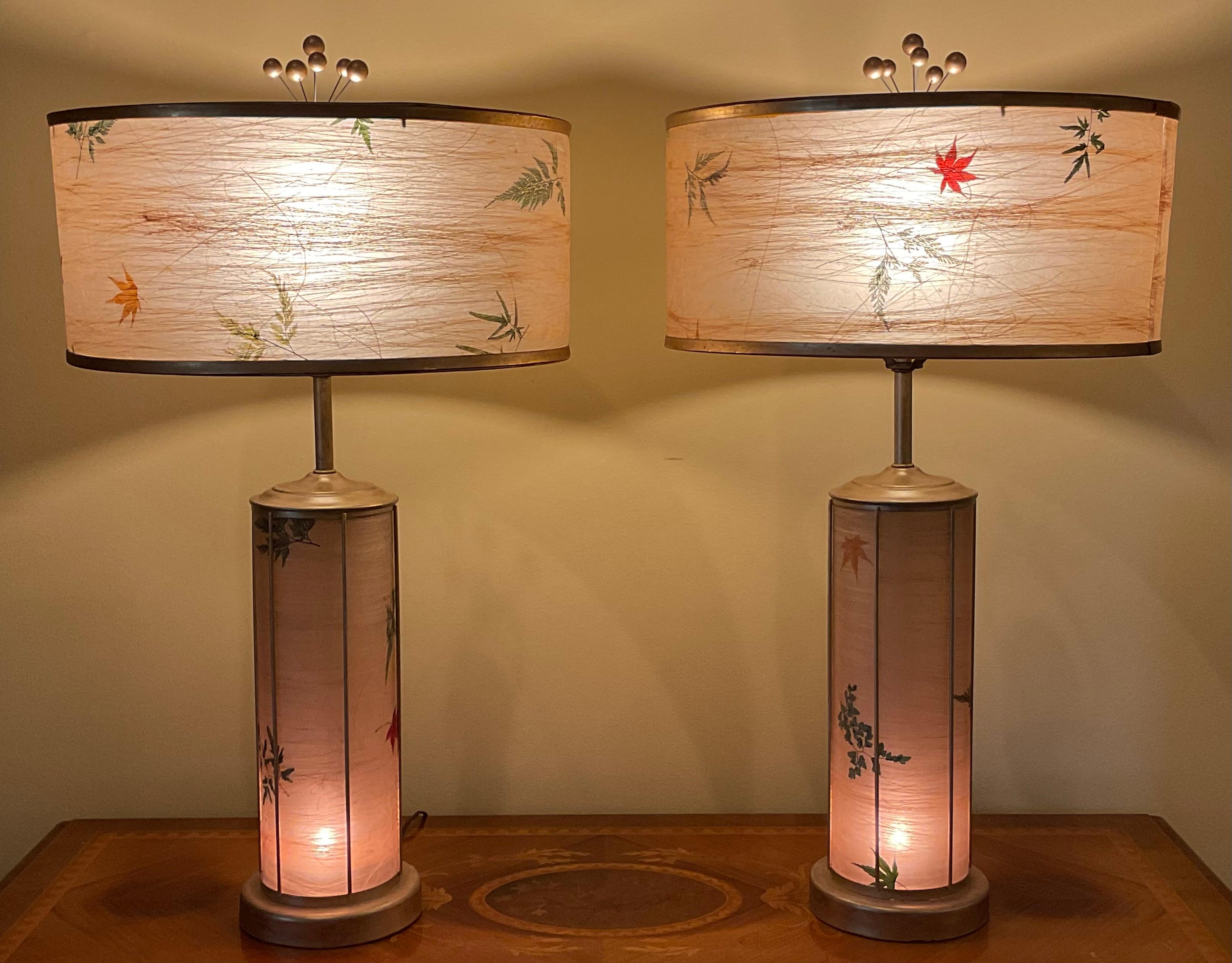 Funky Paar asiatisch inspirierte Mid-Century-Modern-Tischlampen – einzigartiges Design im Angebot 4