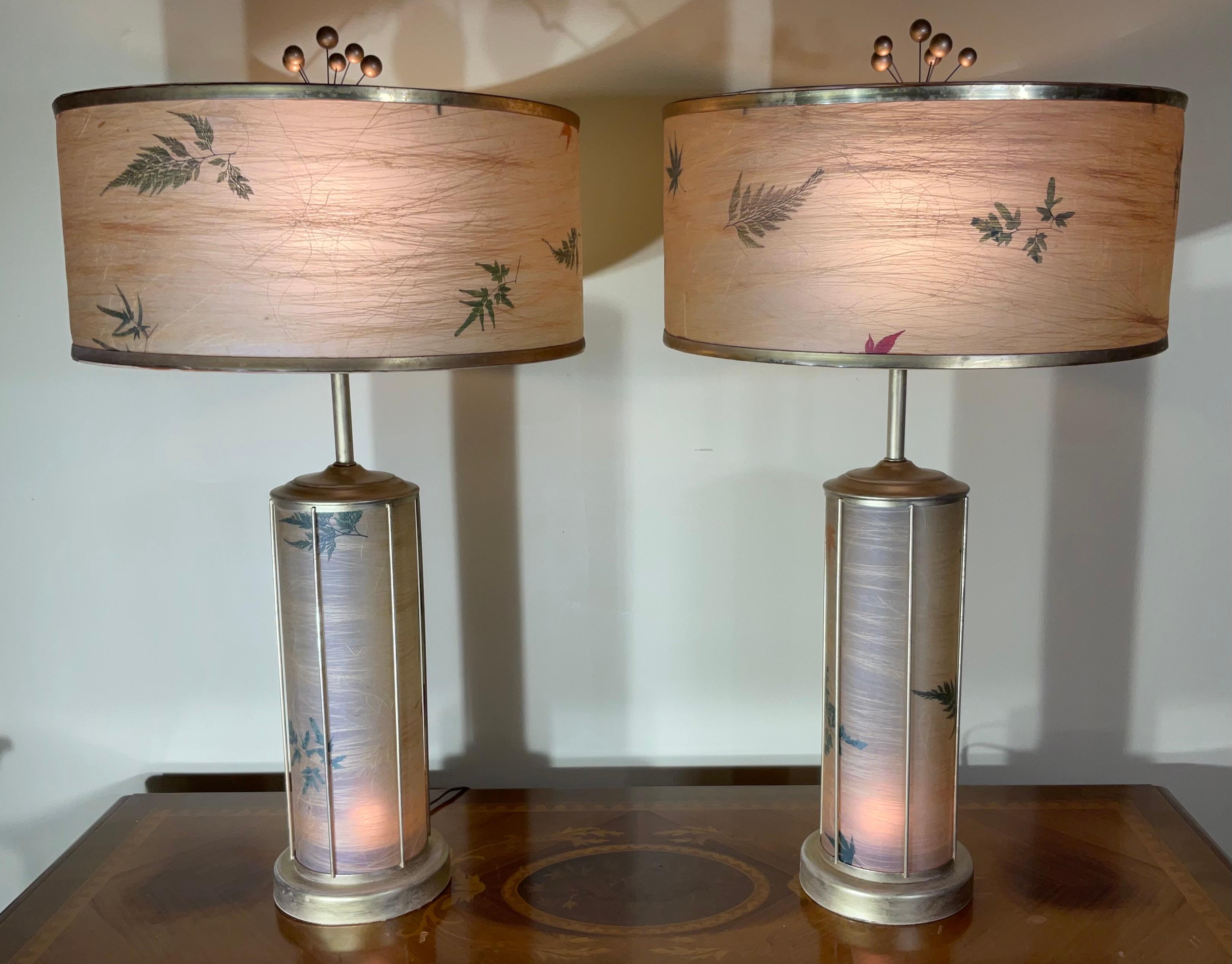 Funky Paar asiatisch inspirierte Mid-Century-Modern-Tischlampen – einzigartiges Design im Angebot 2