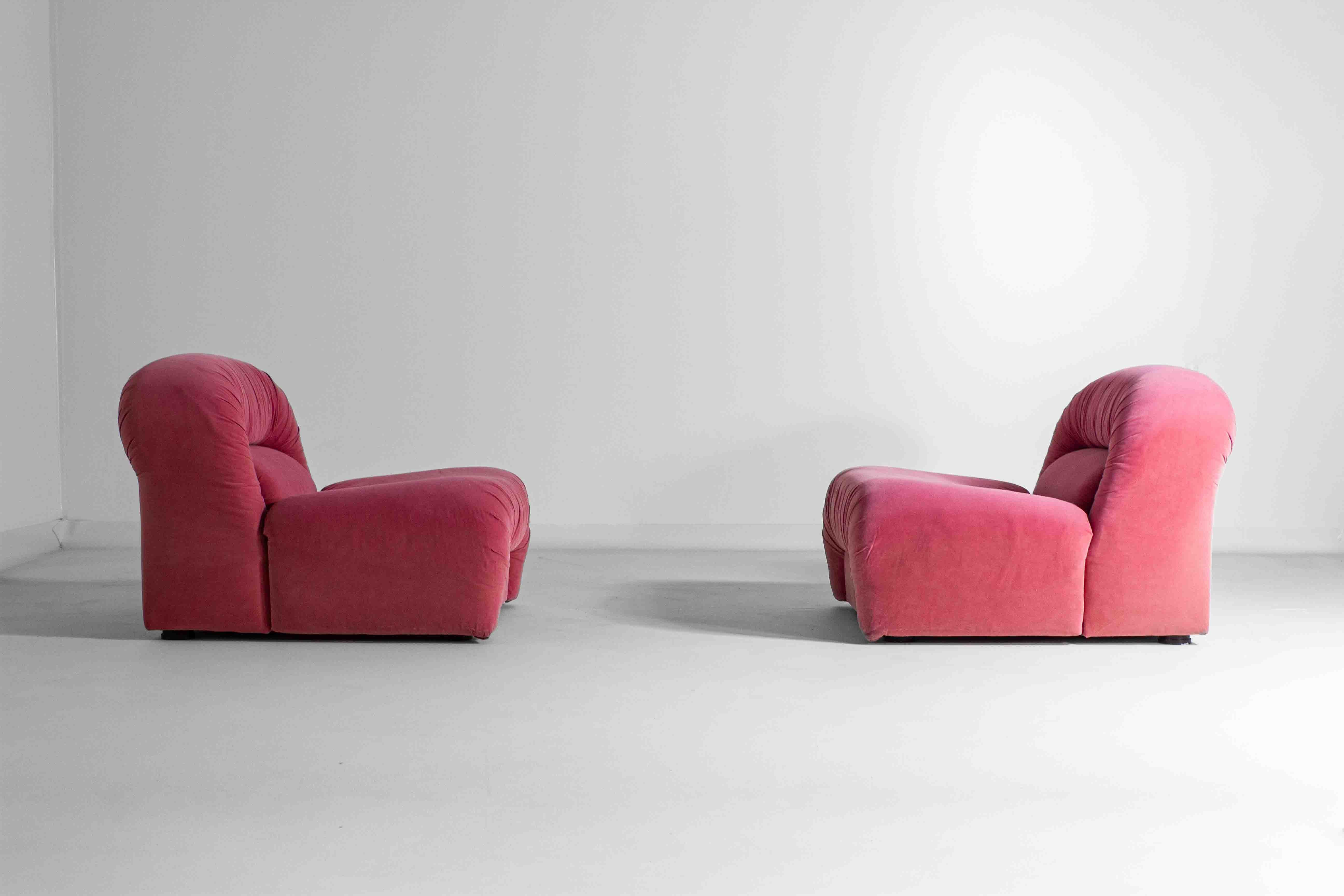 Funky pink modular sofa, Italy 1970s 2