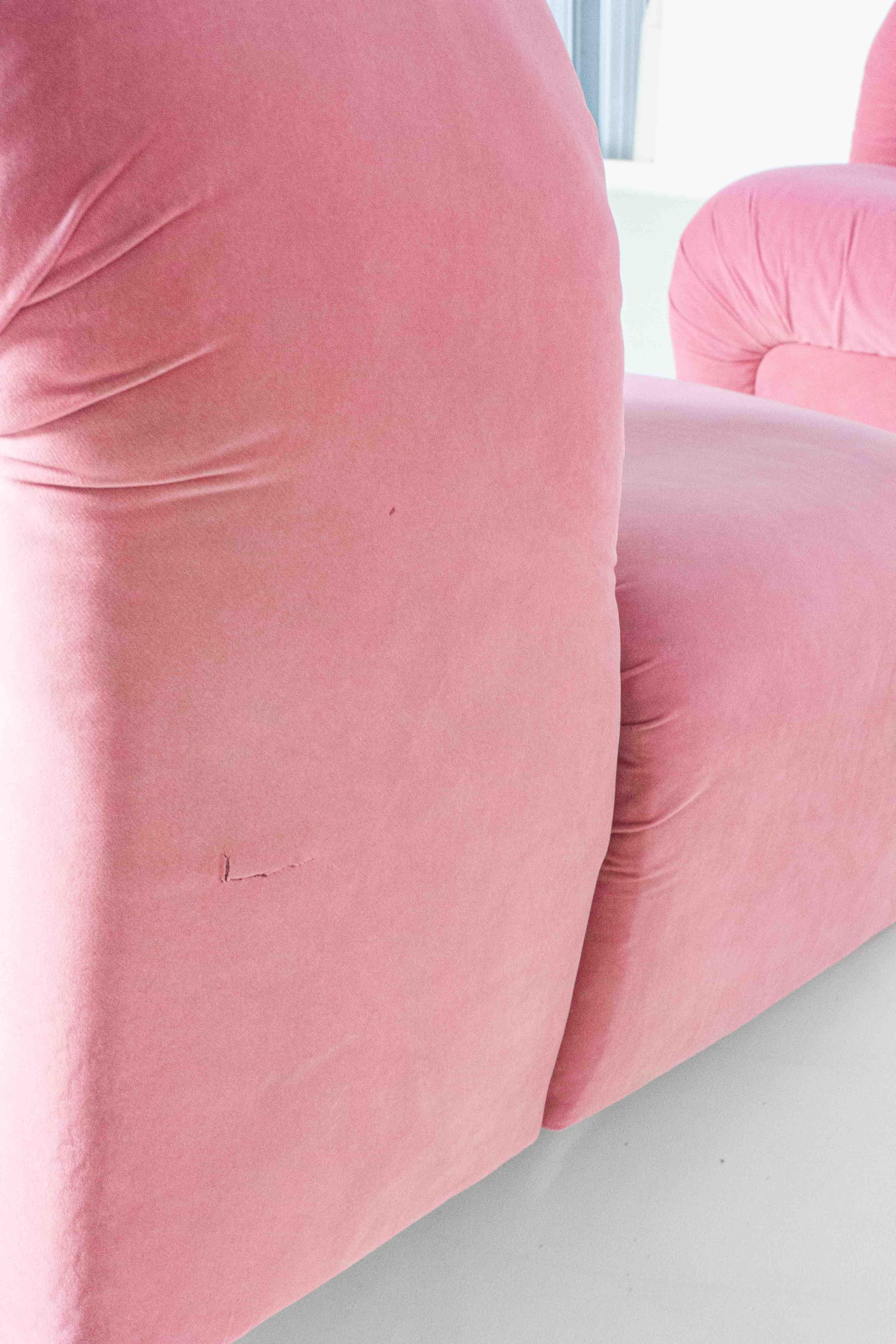 Funky pink modular sofa, Italy 1970s 4
