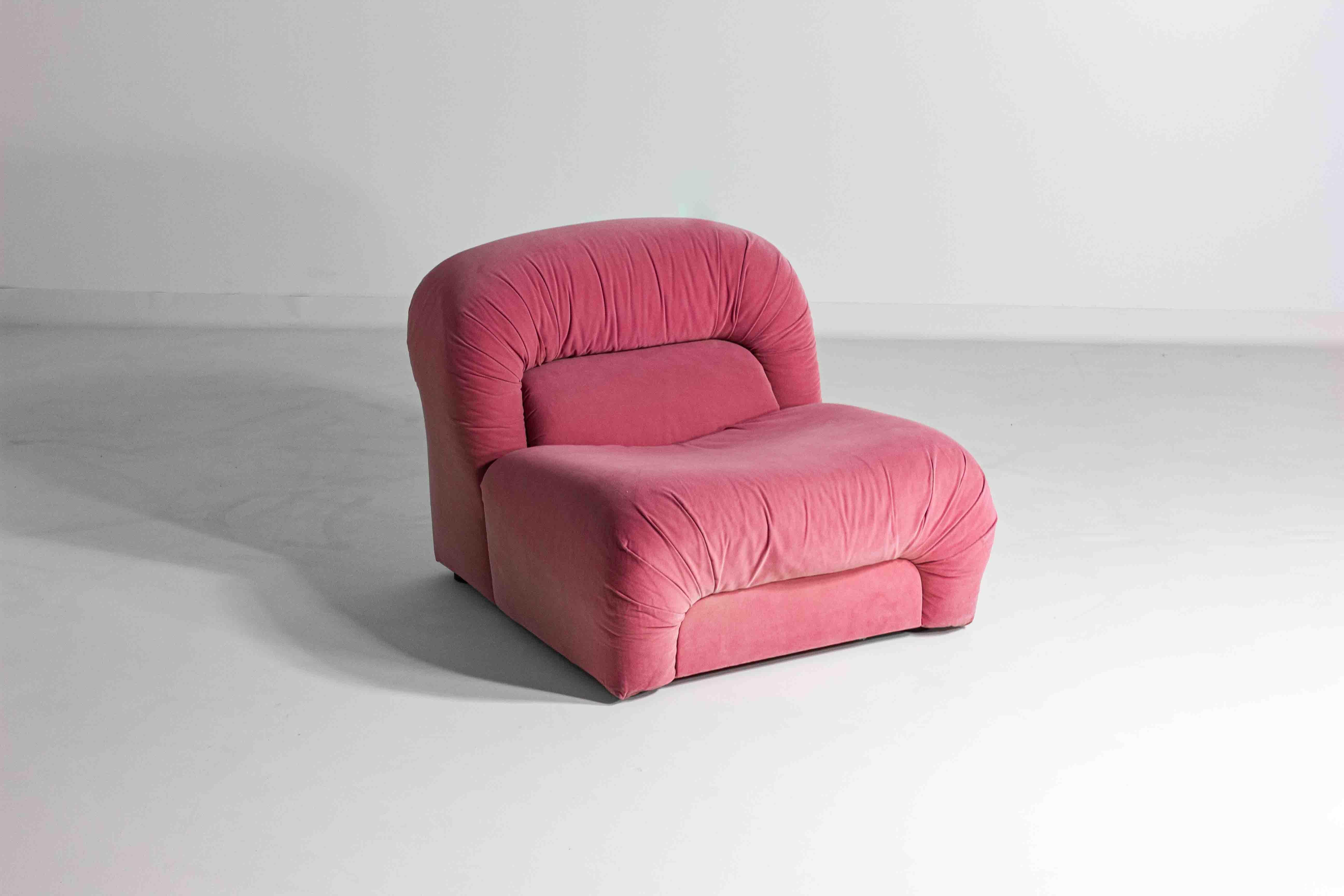 Funky pink modular sofa, Italy 1970s 5