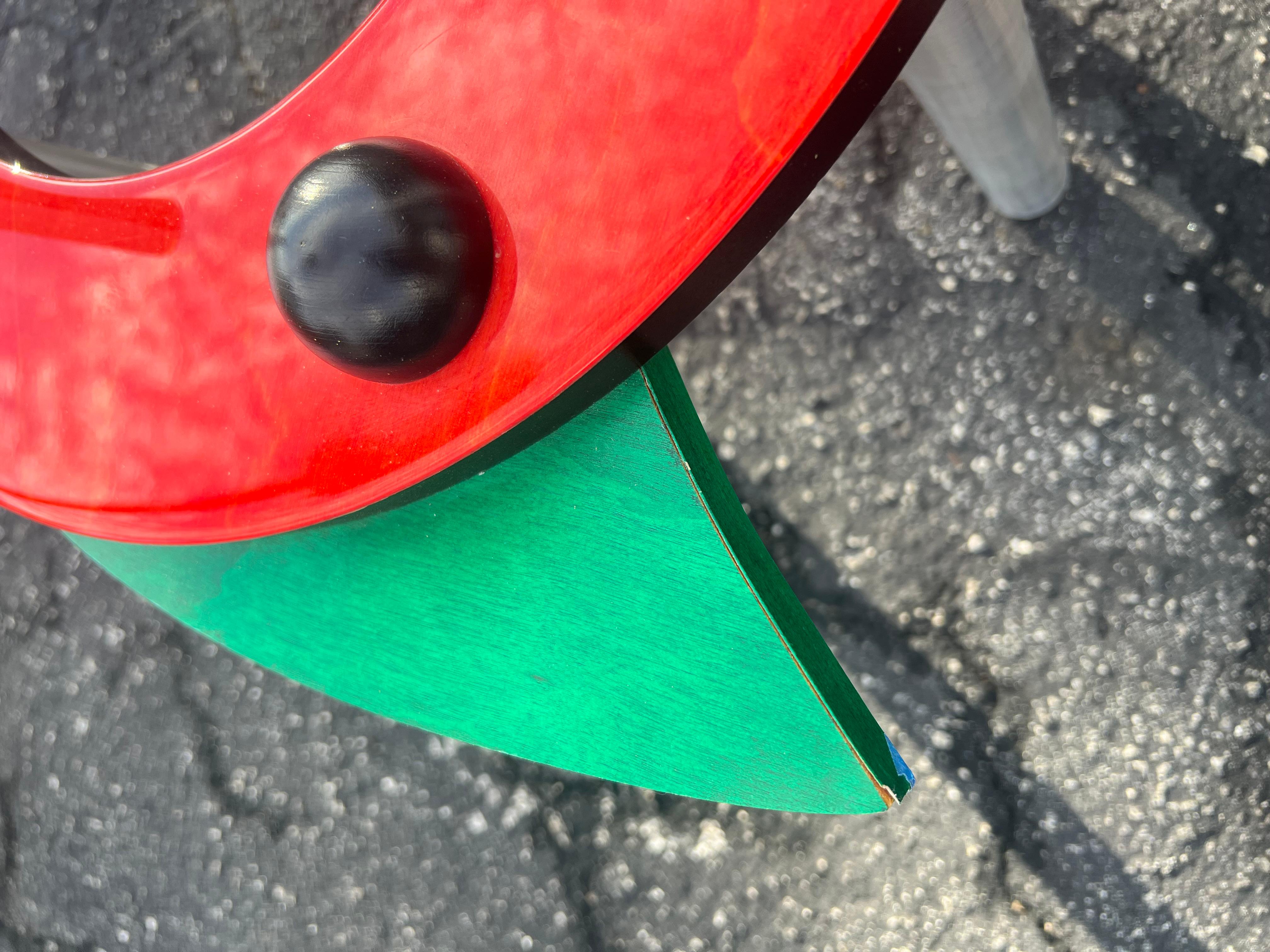 Funky Post Modern Colorful Side Table ca' 1990 For Sale 3