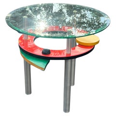 Mesa auxiliar Funky Post Modern Colorful ca' 1990