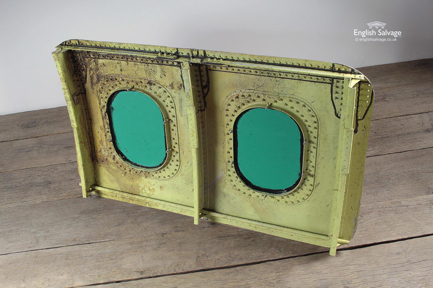 European Funky Reclaimed Aeroplane Double Mirror, 20th Century For Sale