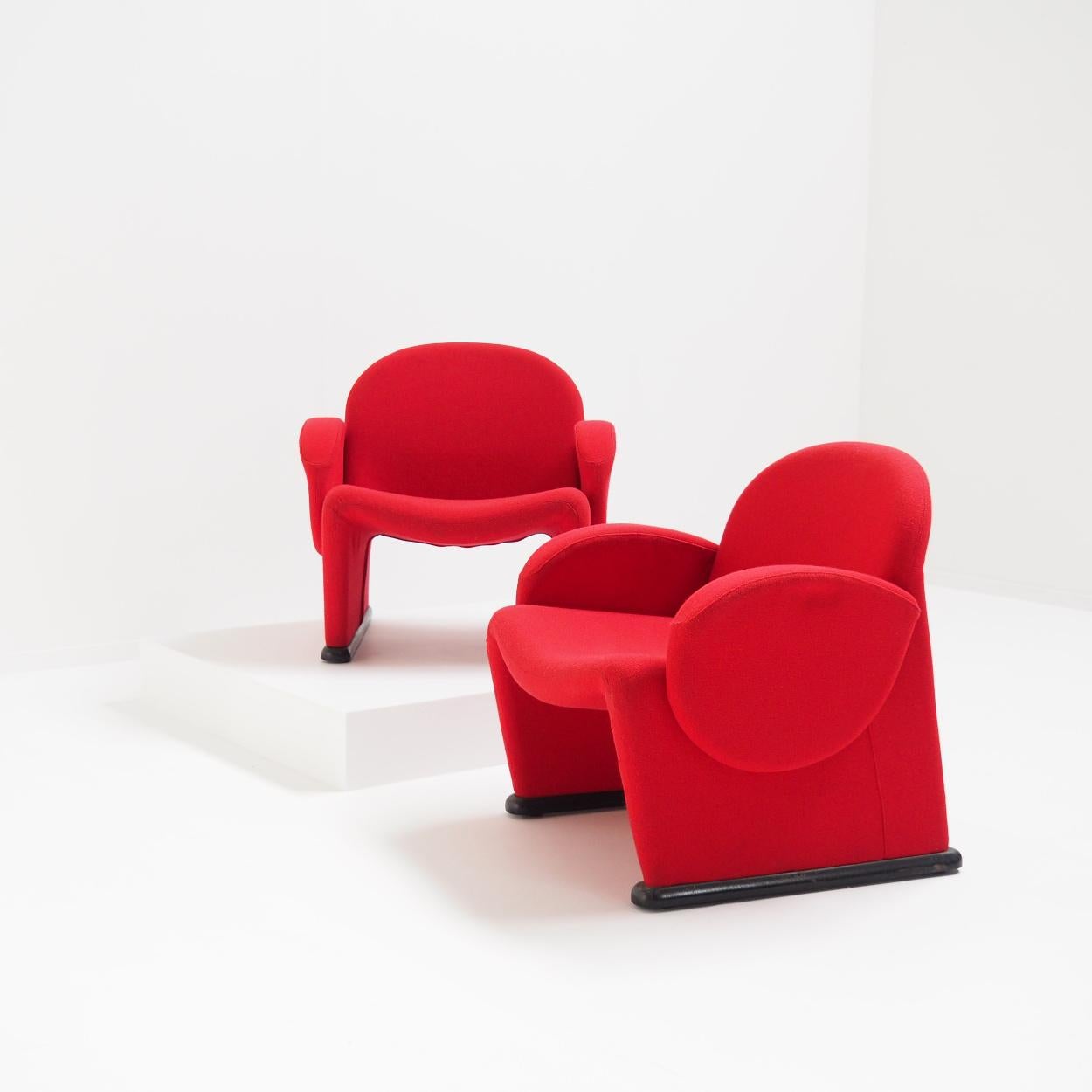 Pair of funky chairs very much in the style of Pierre Paulin and his 