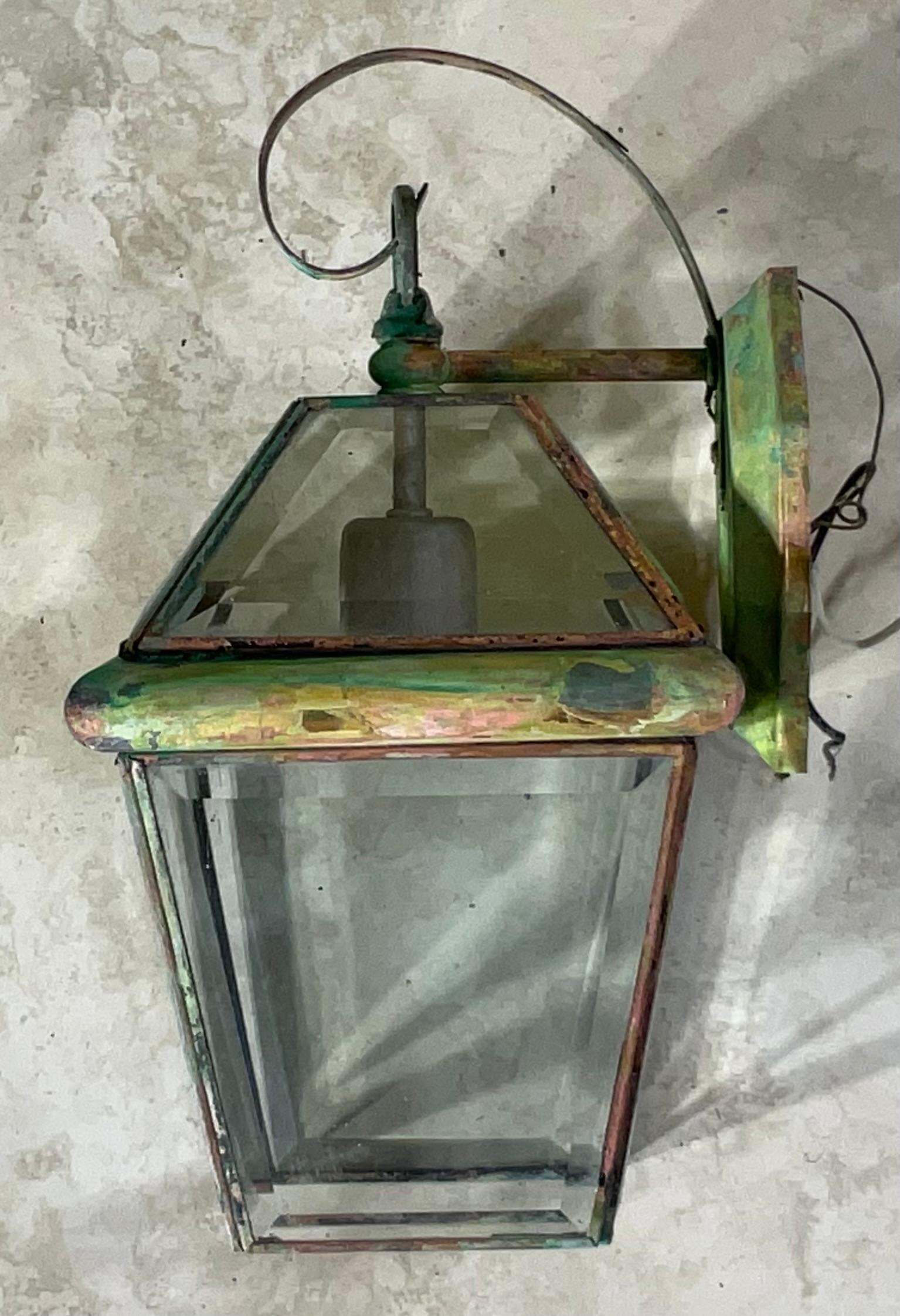 Linternas Funky Single vintage de latón macizo - 7