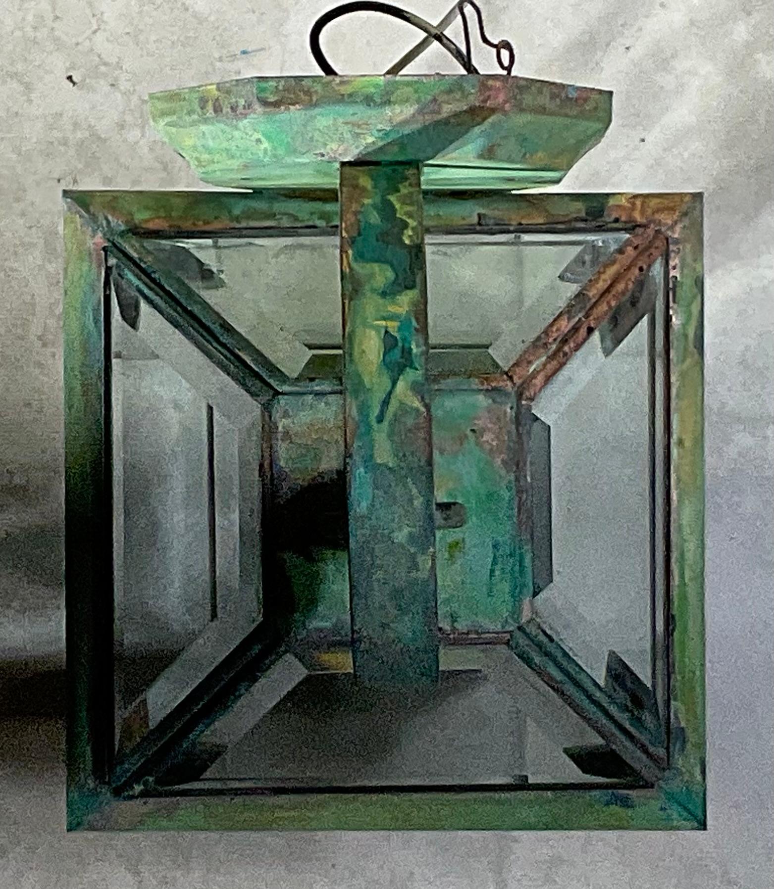 Linternas Funky Single vintage de latón macizo - 7