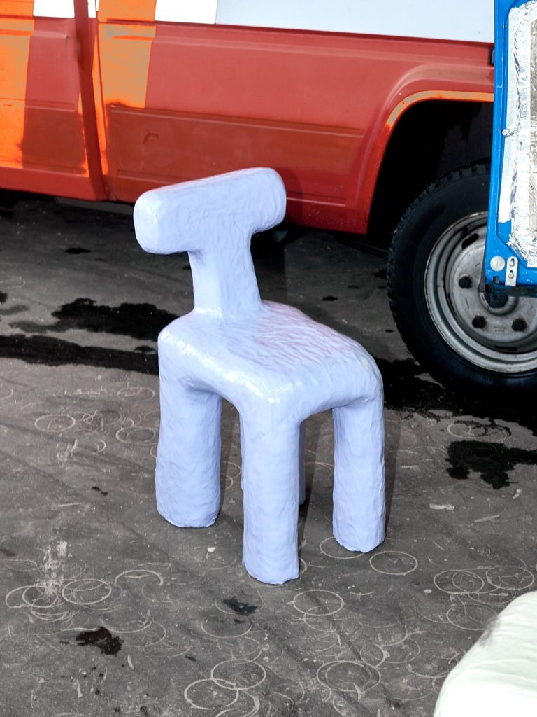 Post-Modern Funky Stool Made in 467 Minutes by Minute Manufacturing For Sale