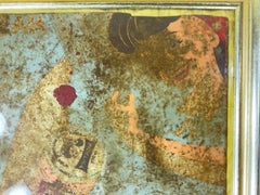 Funky Vintage Israeli Ice Cream Commercial , Hand Painted On Metal