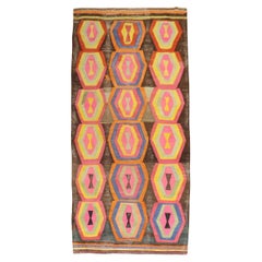 Galerie turque Kilim Funky Vintage Taille 