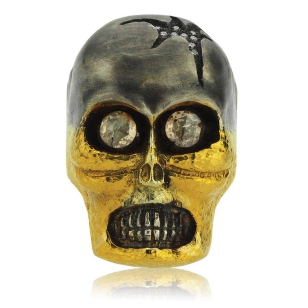 gold skeleton mask