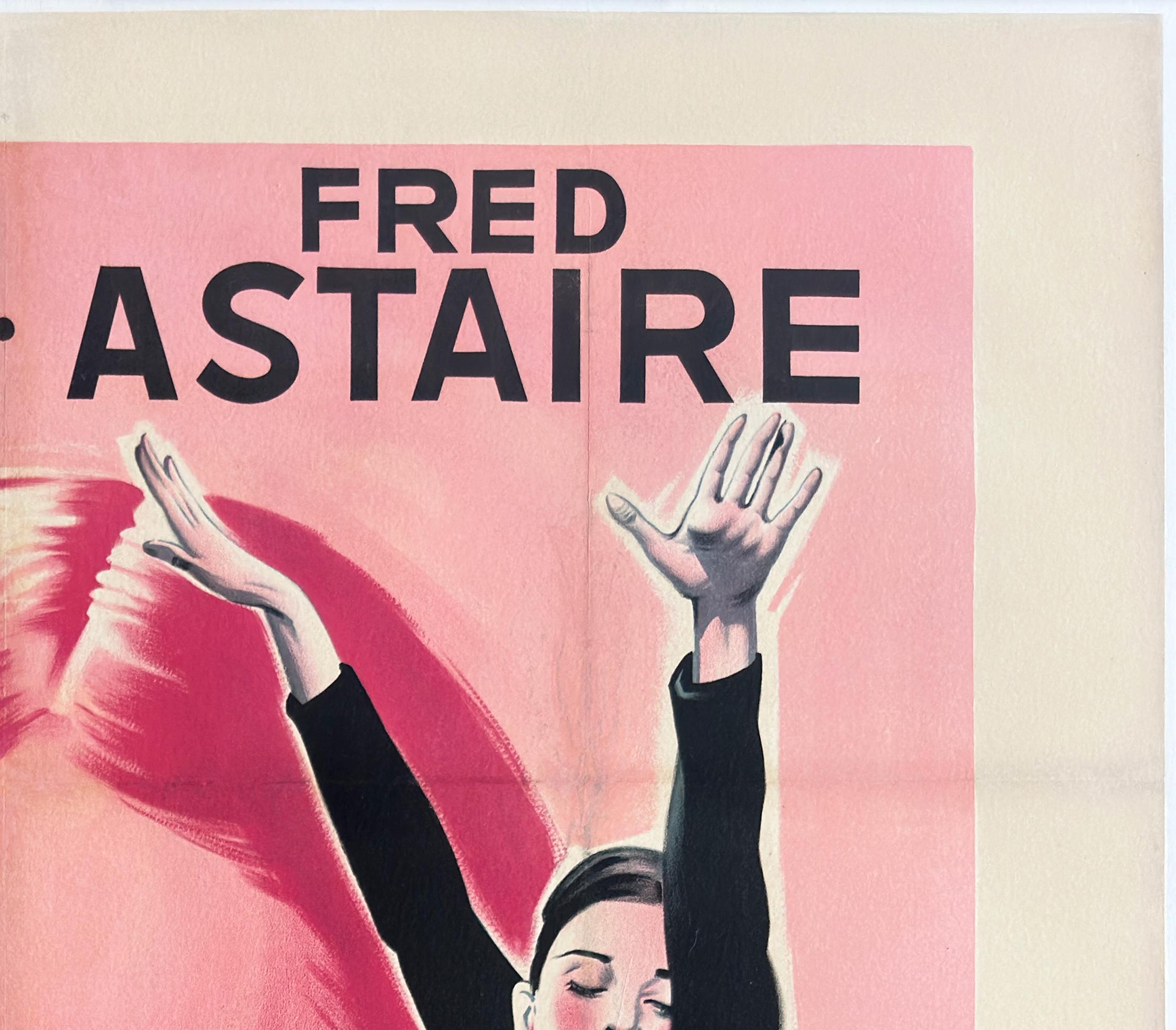 20th Century Funny Face 1957 French Grande Film Poster, Boris Grinsson For Sale