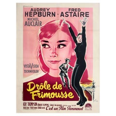 Funny Face 1957 Grande manifesto cinematografico francese, Boris Grinsson