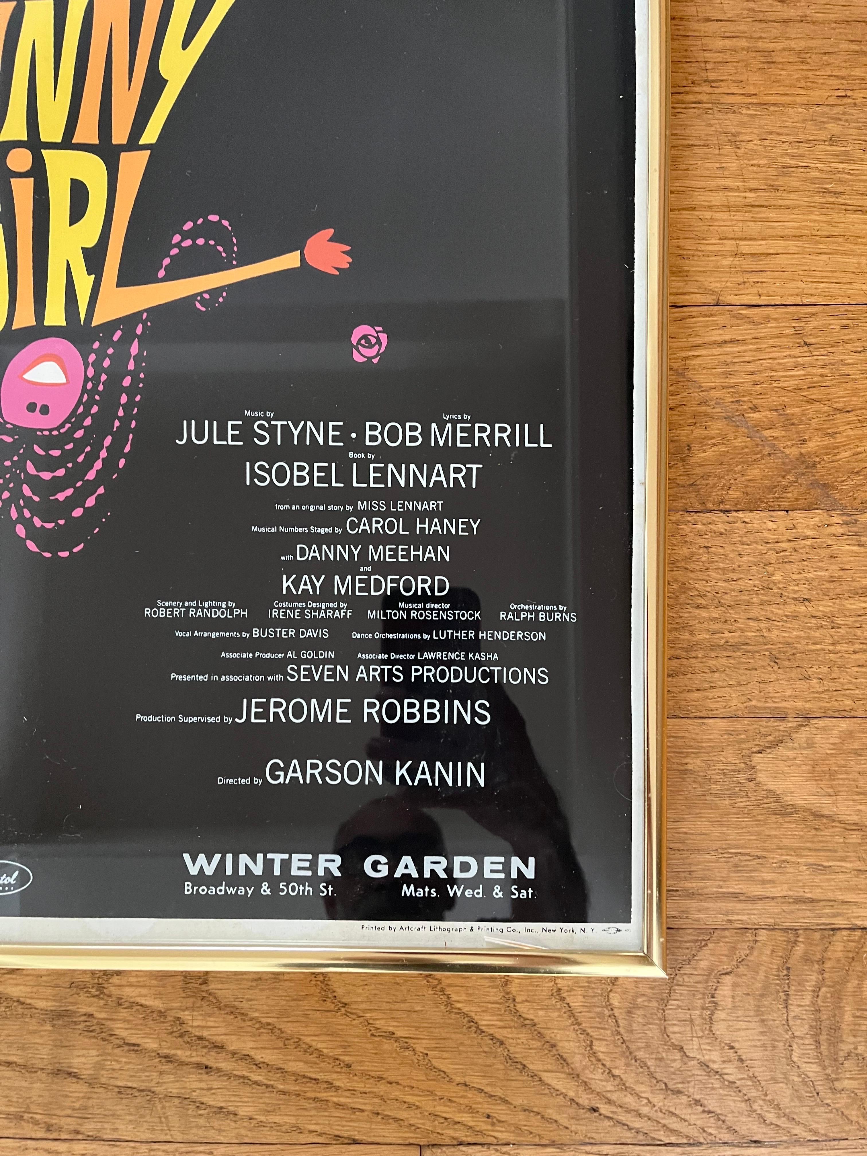 funny girl broadway poster