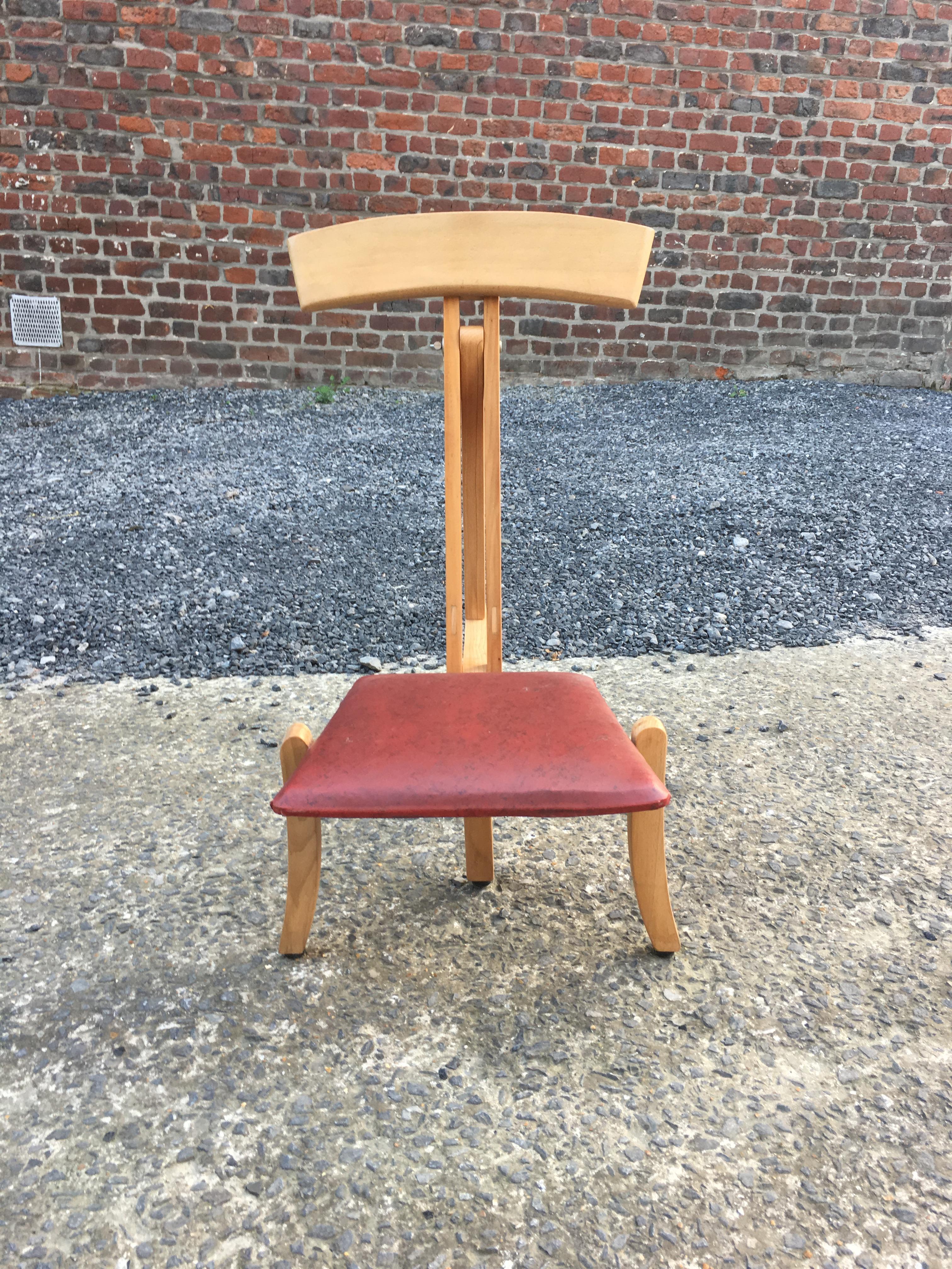 Lustiger Prototyp eines Stuhls mit System, ca. 1970-1980.