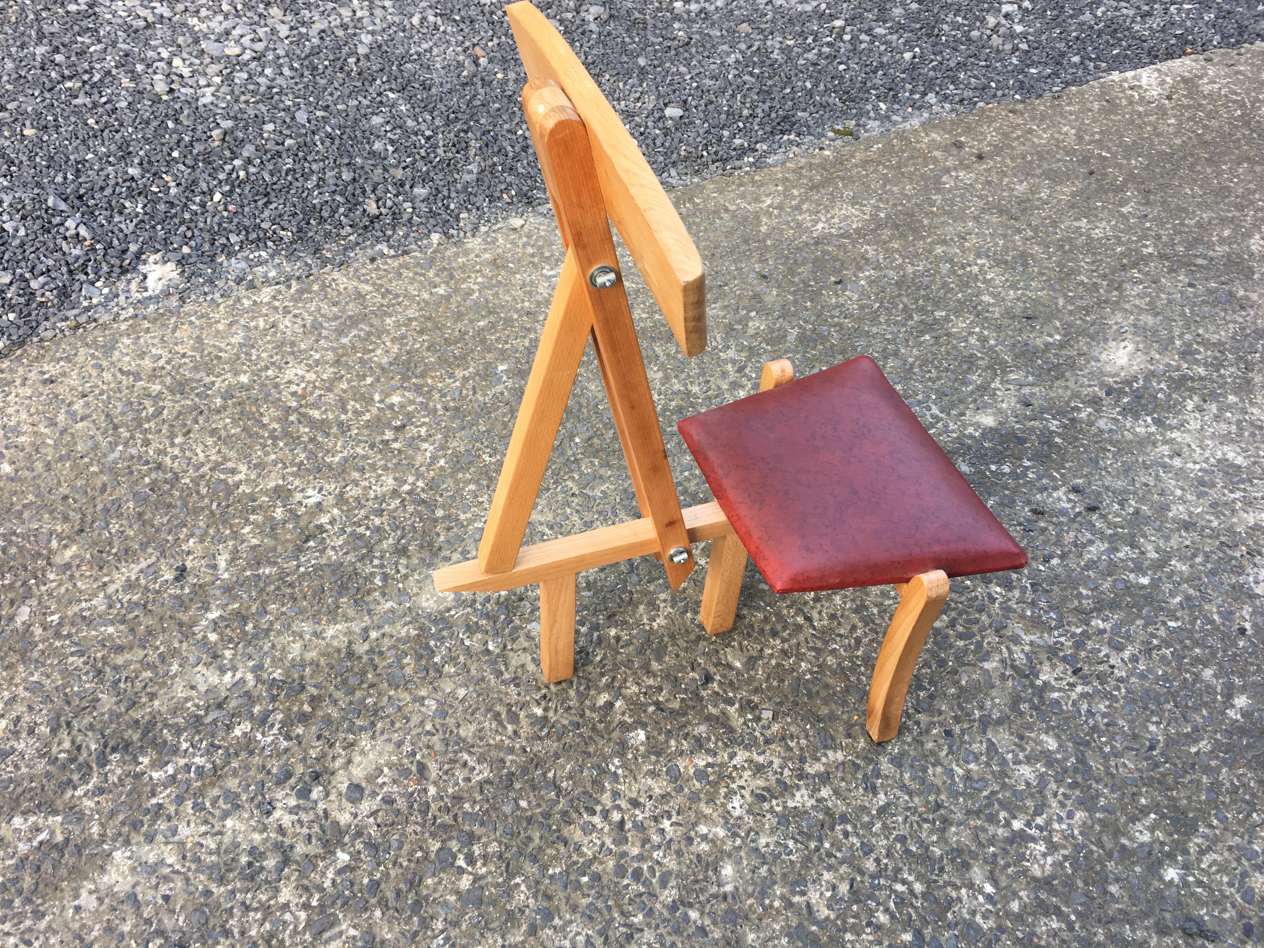 Mid-Century Modern Funny Prototype Chair with System, circa 1970-1980 For Sale