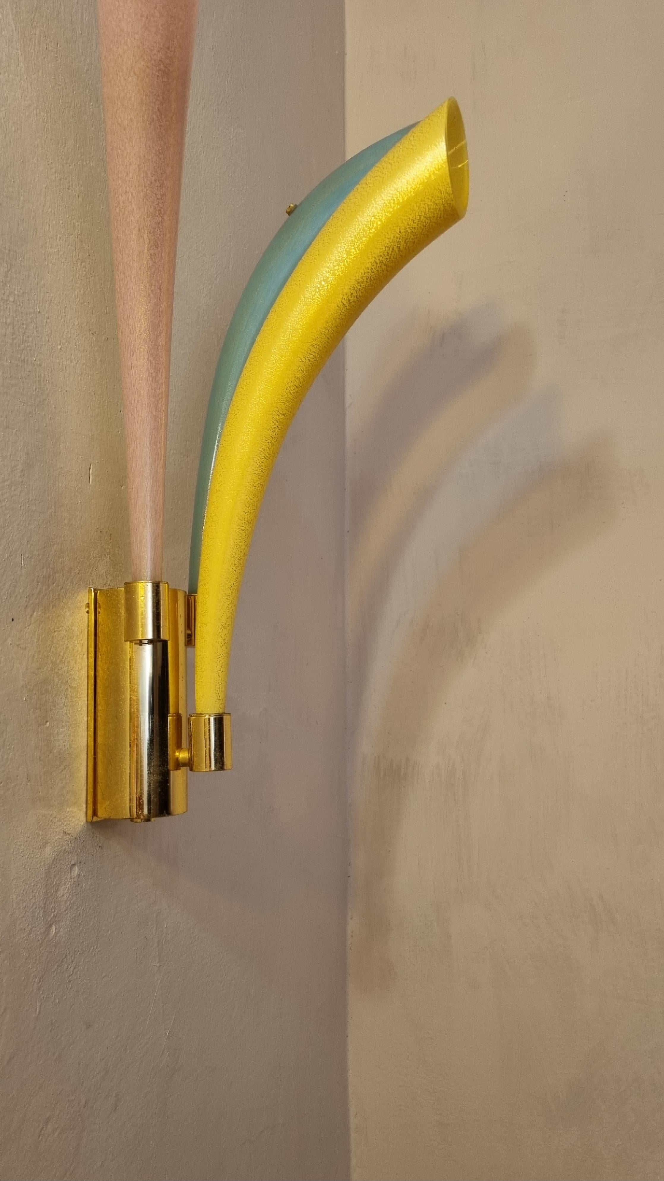 Italian Fuochi Artificiali wall lamp  by Angelo Barovier for Barovier & Toso  1986 in vendita
