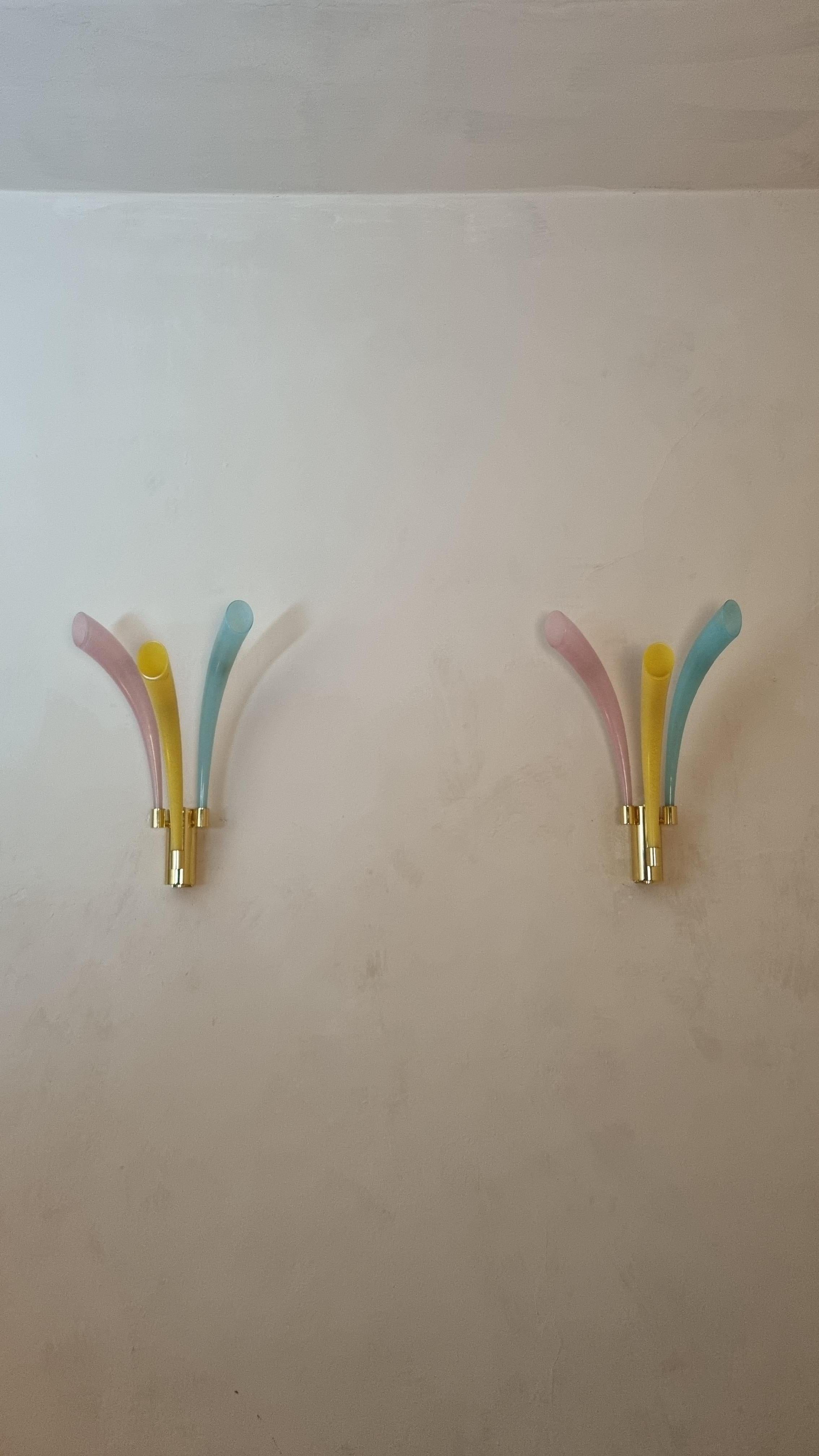 Fuochi Artificiali wall lamp  by Angelo Barovier for Barovier & Toso  1986 in vendita 1