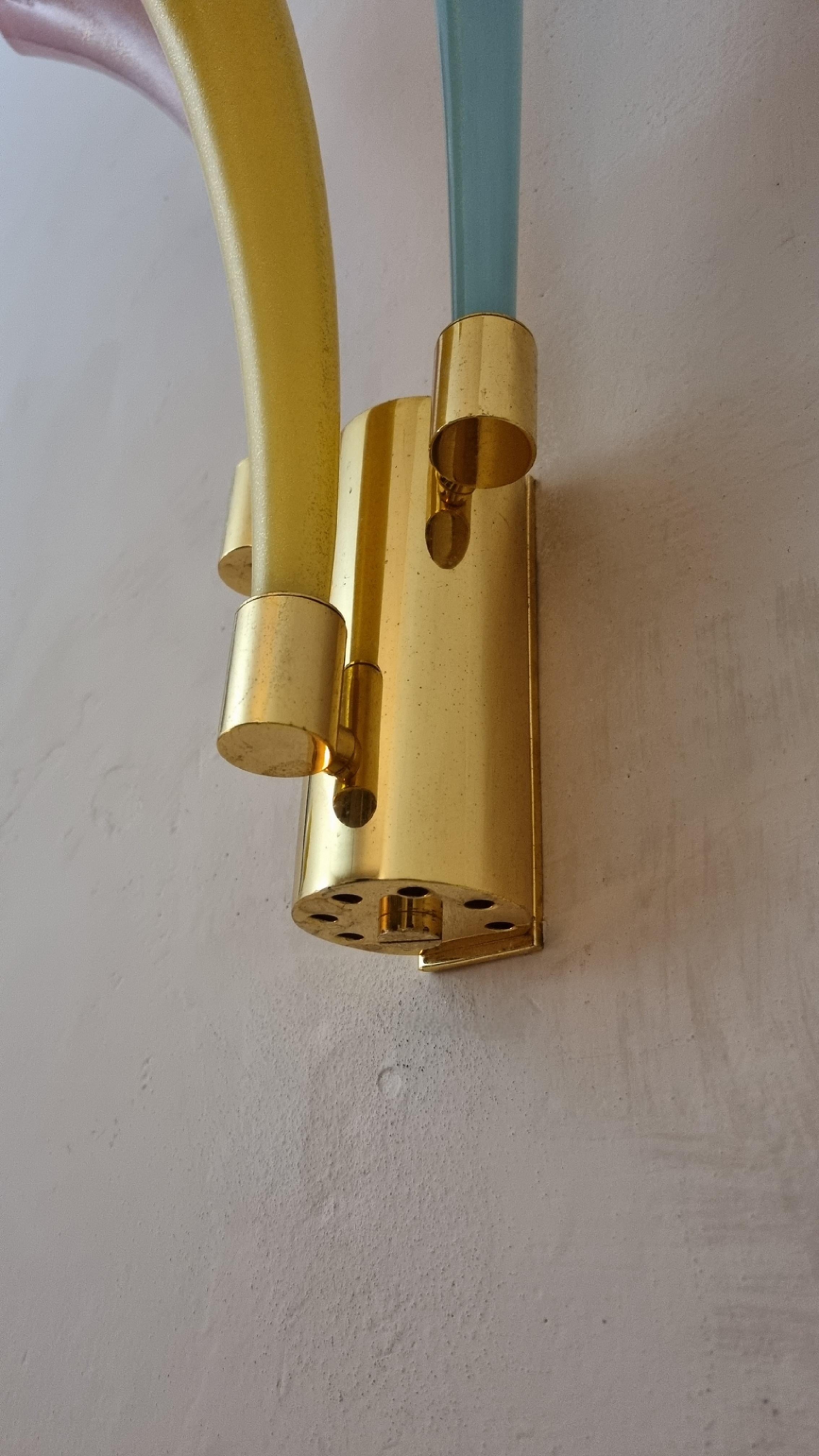 Italian Fuochi Artificiali wall lamps  by Angelo Barovier for Barovier & Toso  1986 in vendita