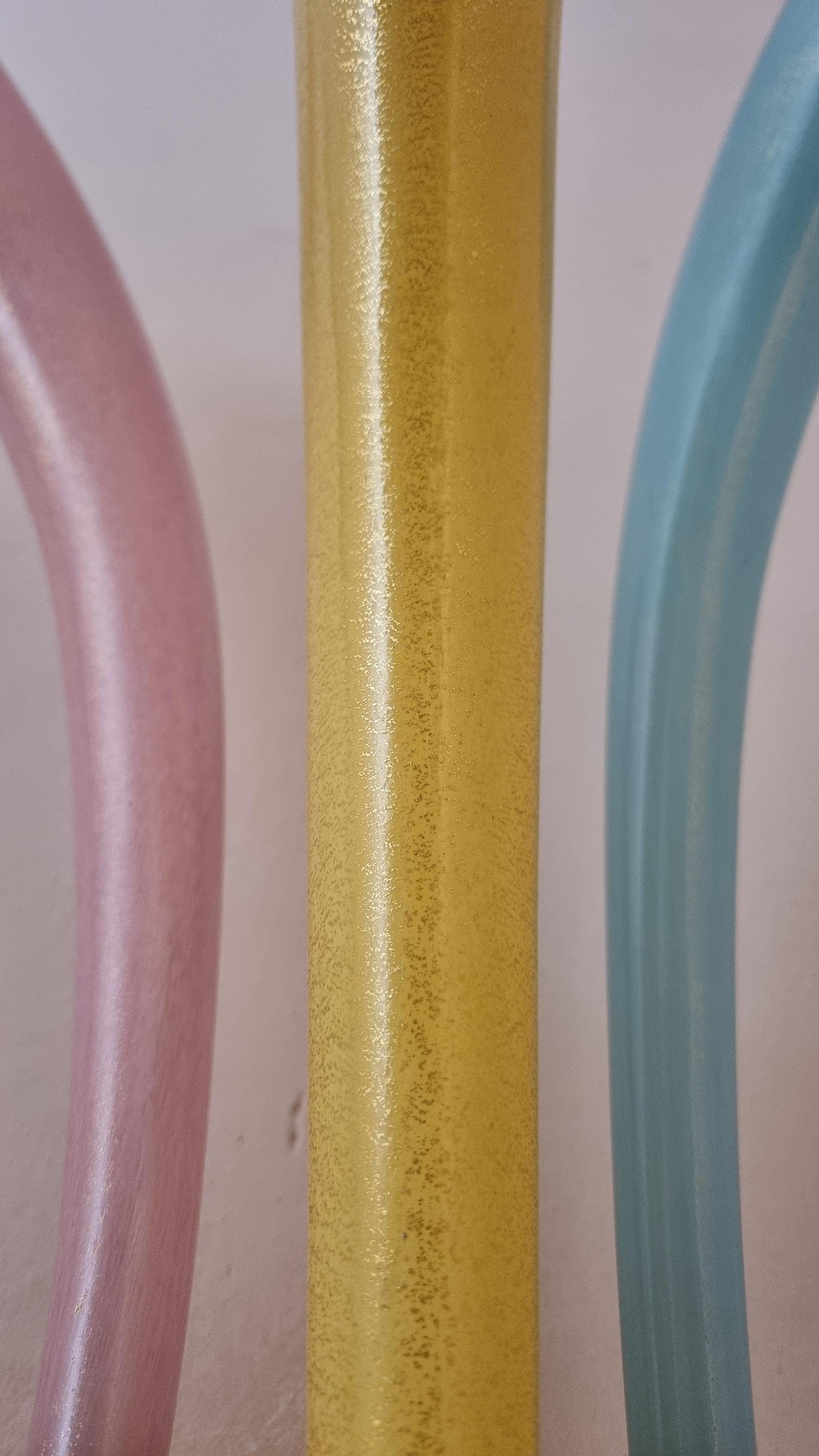 Dorato Fuochi Artificiali wall lamps  by Angelo Barovier for Barovier & Toso  1986 in vendita