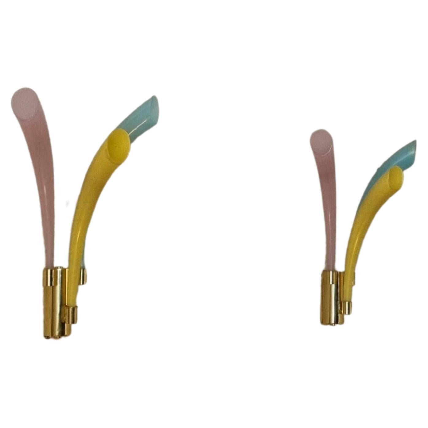 Fuochi Artificiali wall lamps  by Angelo Barovier for Barovier & Toso  1986
