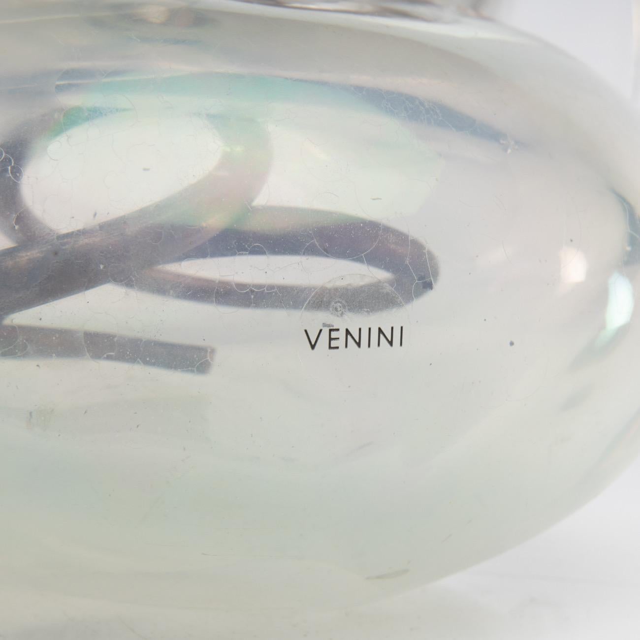Fuochi Iridati, Blown Glass Sculpture/Vase, Giorgio Vigna, Venini Murano  For Sale 2