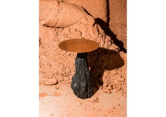 Fuoco Side Table in Bronze by Roberto Sironi