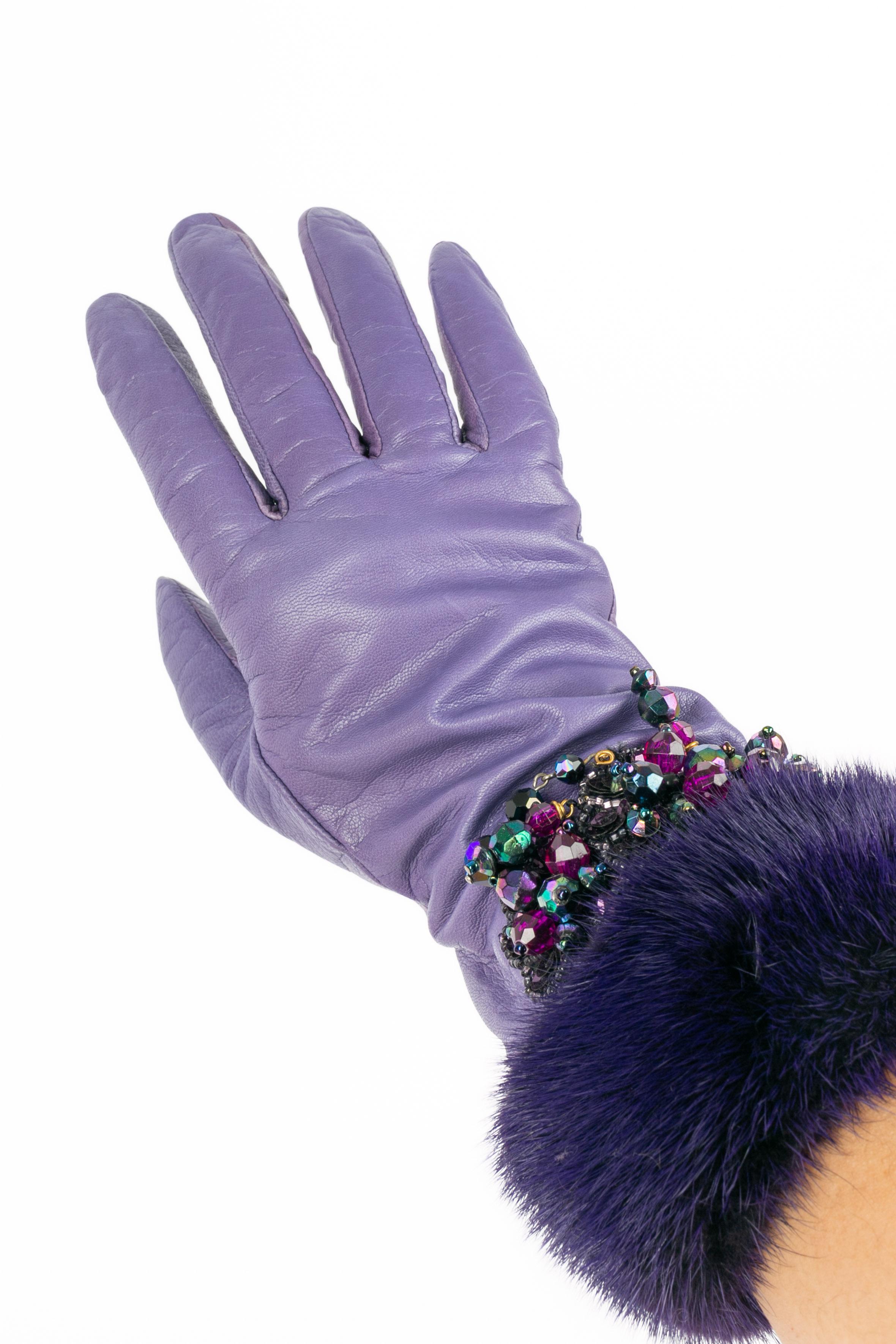 Pelz- und Lederhandschuhe im Angebot 1