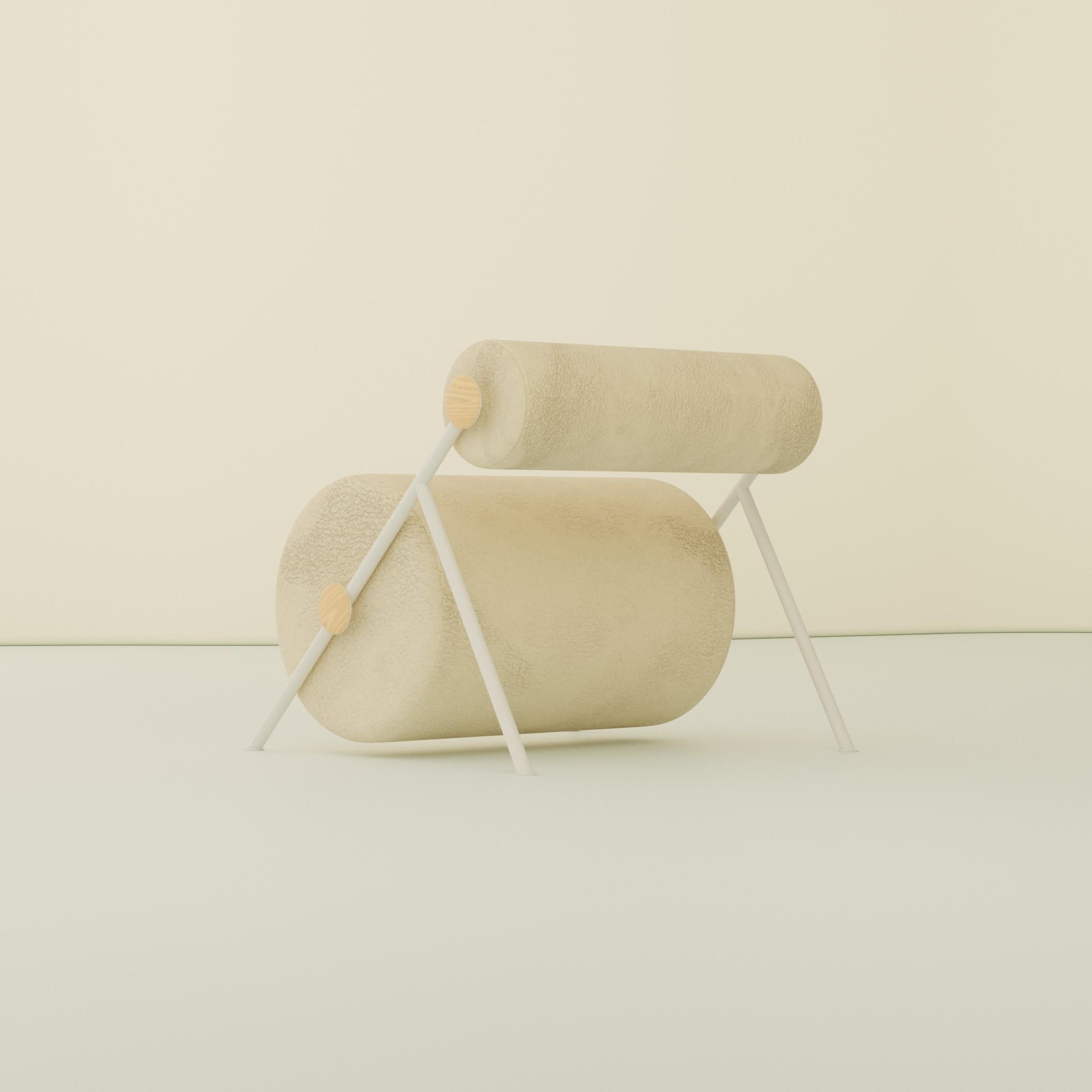 Fur Armchair in Brazilian Contemporary Style For Sale 5